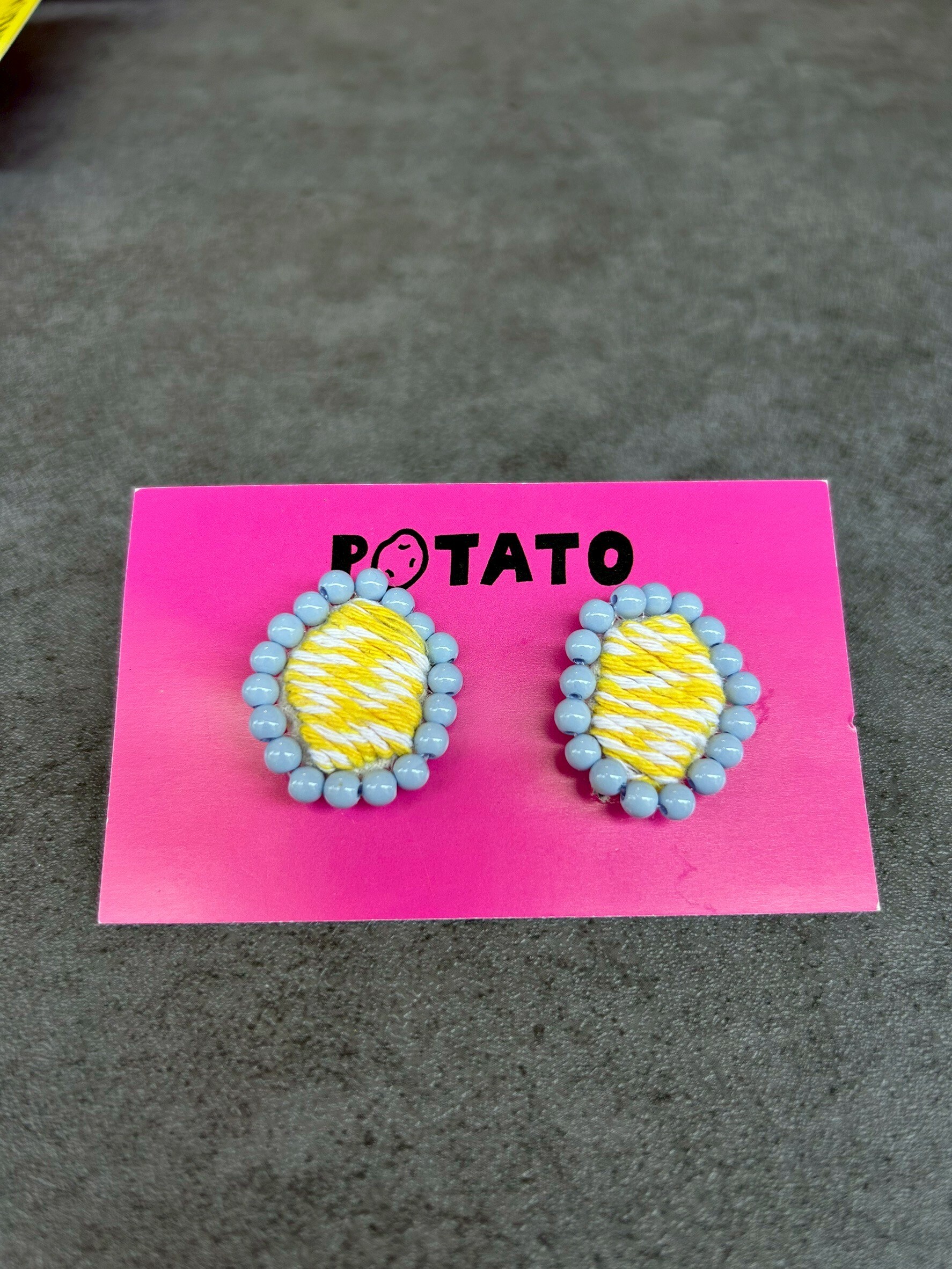 [POTATO] 水藍泡泡耳夾 (PT014)