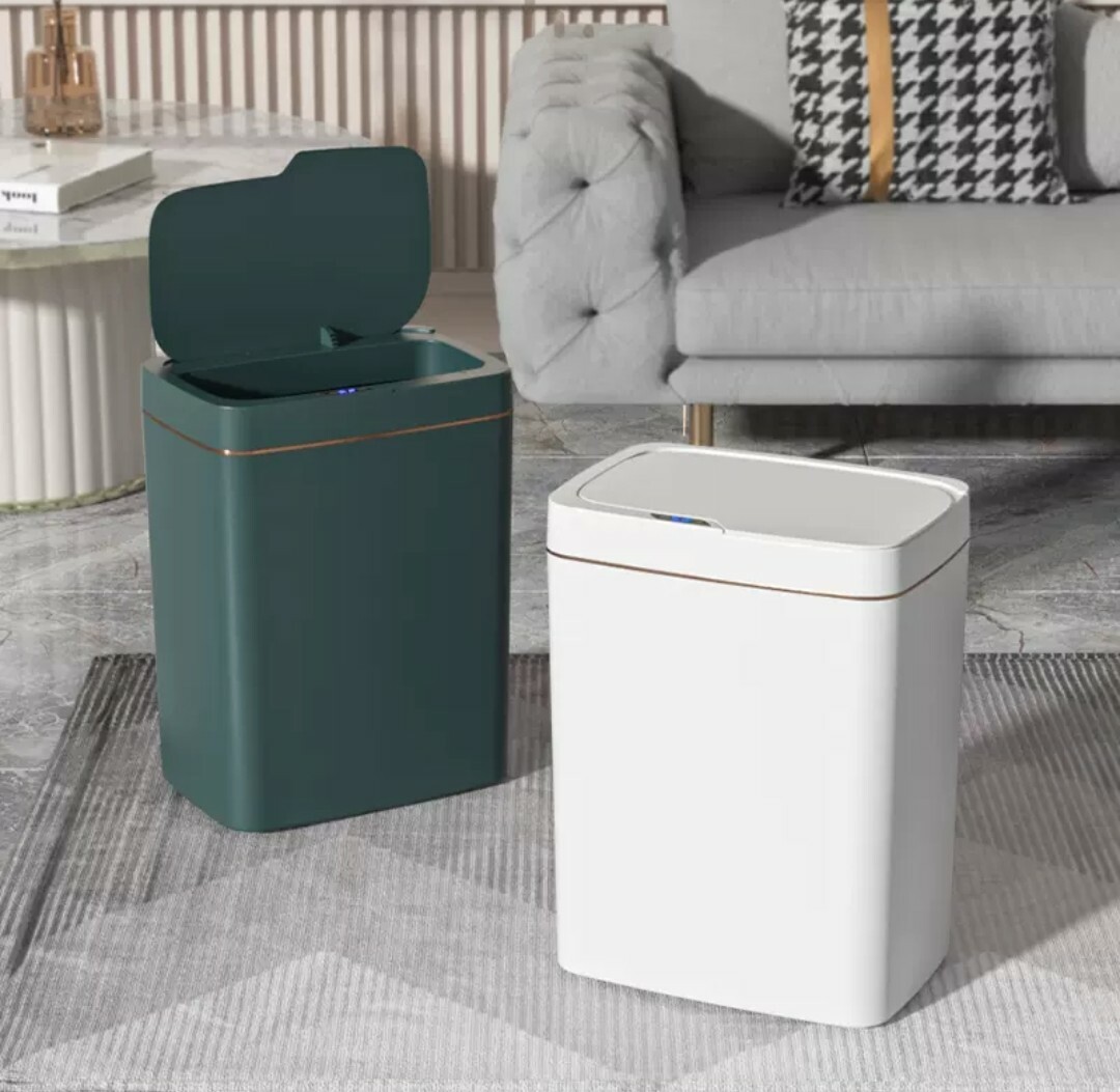 輕奢風感應式智能垃圾桶