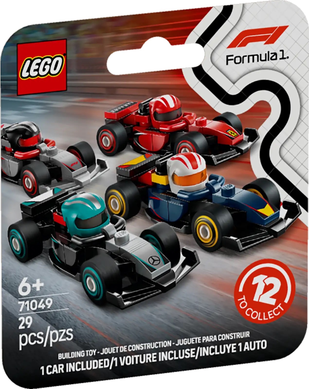 樂高 71049 F1® 收藏賽車（一套12盒不重複） ｜ LEGO Minifigures 系列 ｜ 飛米樂高專賣店