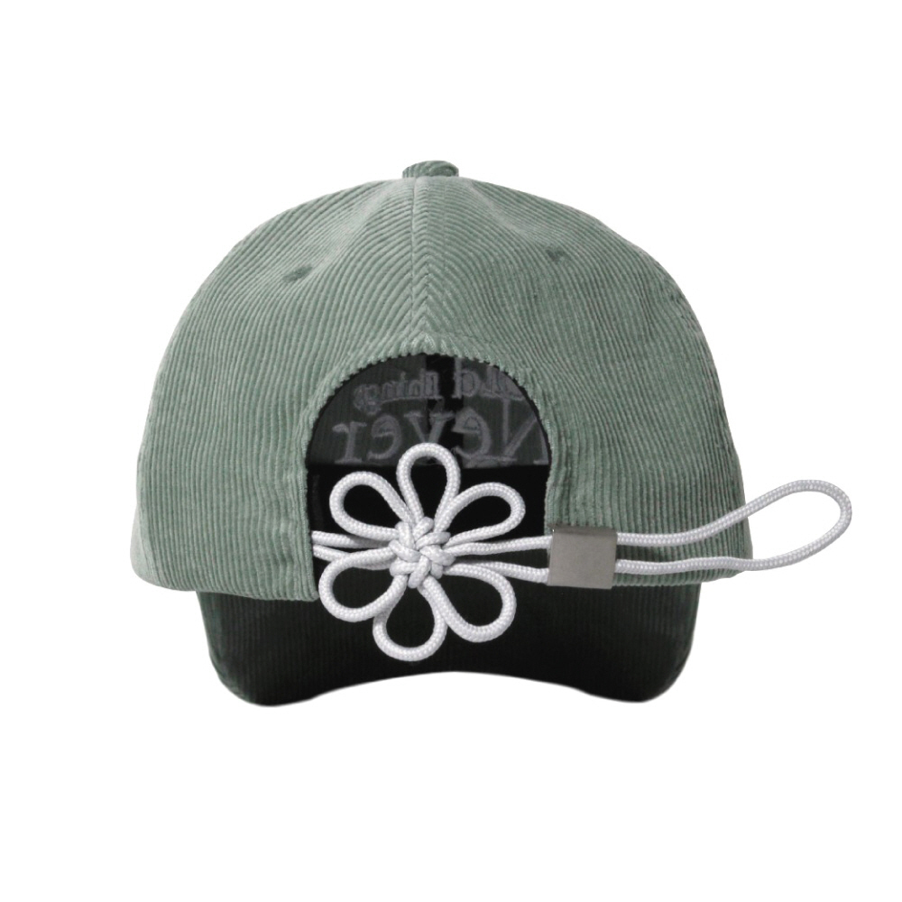 ONGO CORDUROY FLOWER KNOT CAP