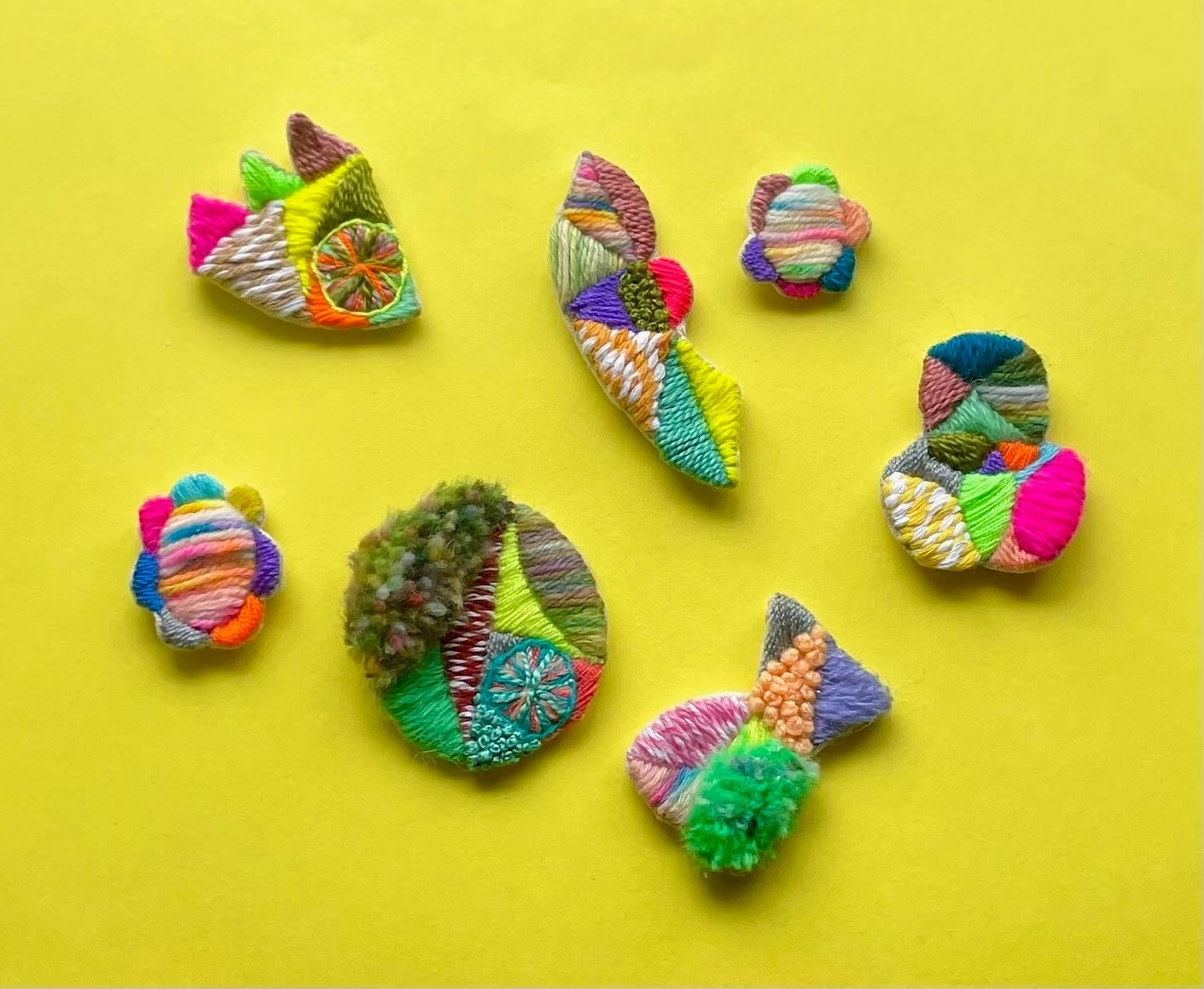 [POTATO] 搖搖晃晃刺繡耳夾 (PT022)