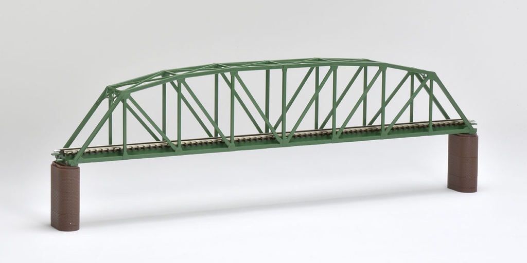 Tomix 3279 N規 單線曲弦桁架鐵橋 S420（F）深綠