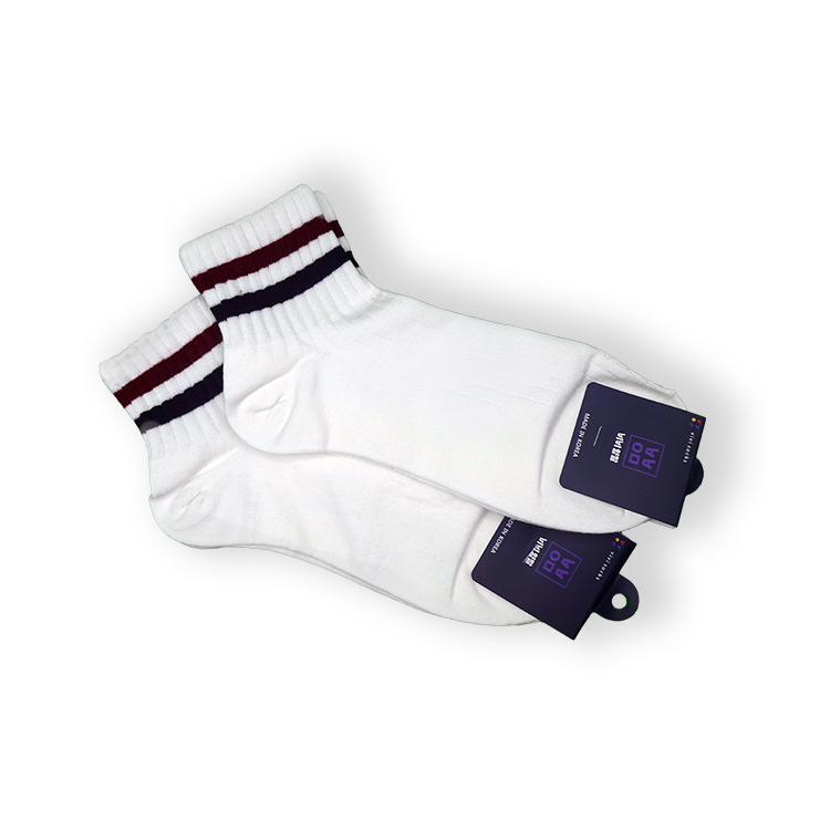 【韓國】中筒線條襪-男款