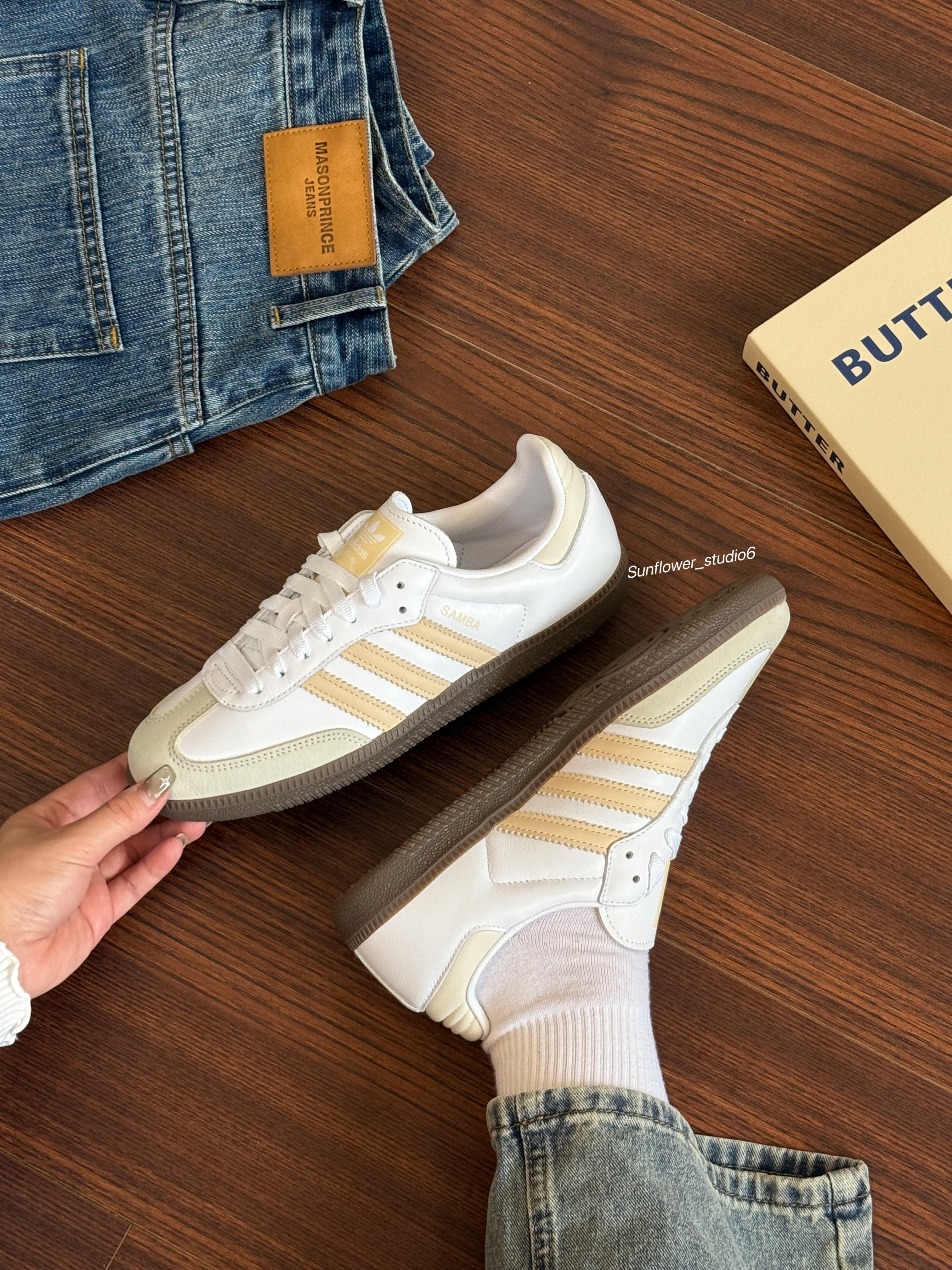 Adidas Originals Samba OG 初雪奶茶 奶茶色 奶白色 米色 白色 焦糖底 德訓鞋 JH7300/預購