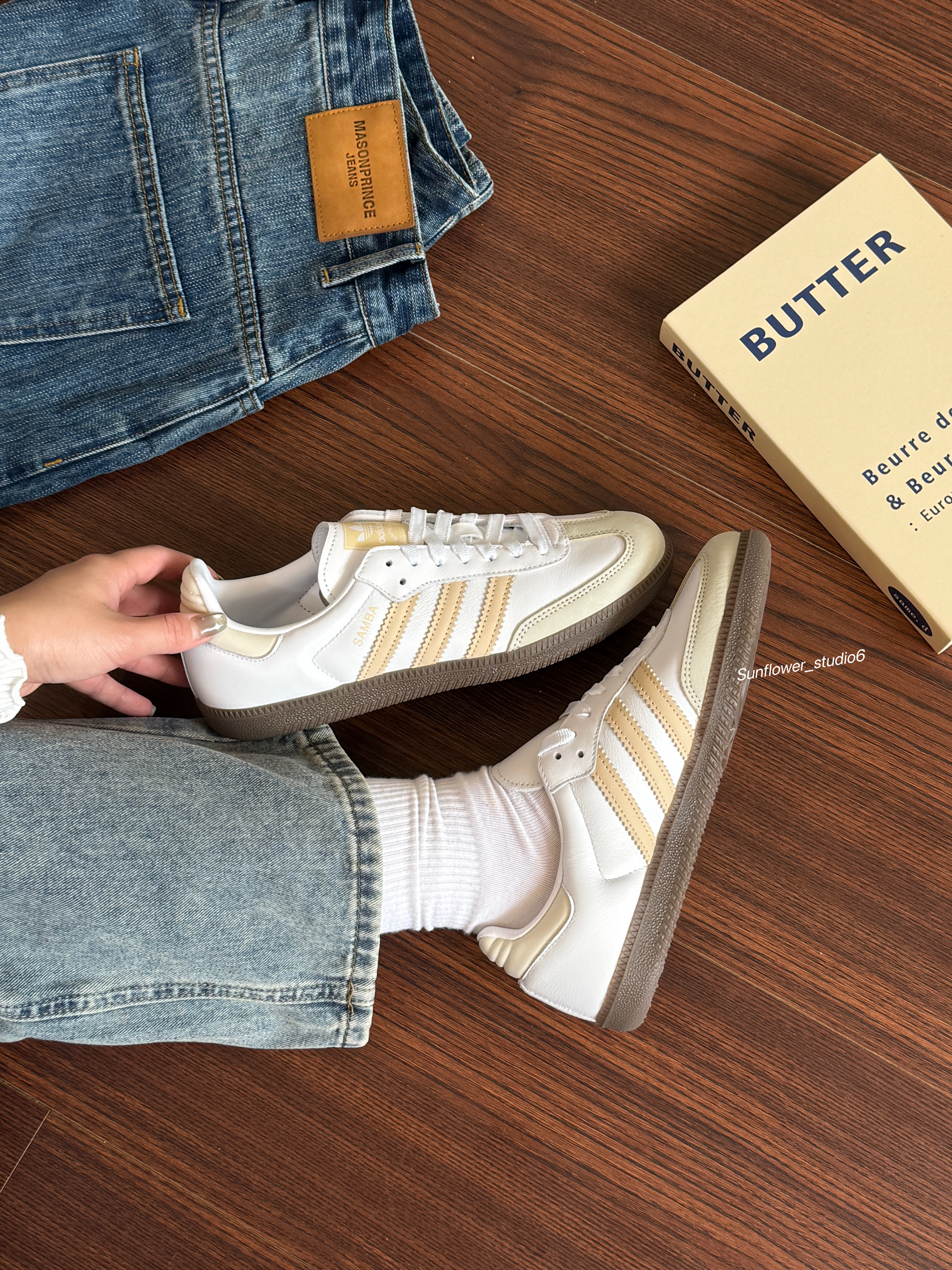 Adidas Originals Samba OG 初雪奶茶 奶茶色 奶白色 米色 白色 焦糖底 德訓鞋 JH7300/預購