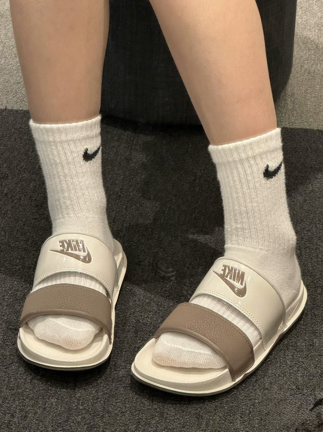 KTQ STORE ‧ Nike Wmns Offcourt Duo Slide 摩卡可可拖鞋 dc0496-005