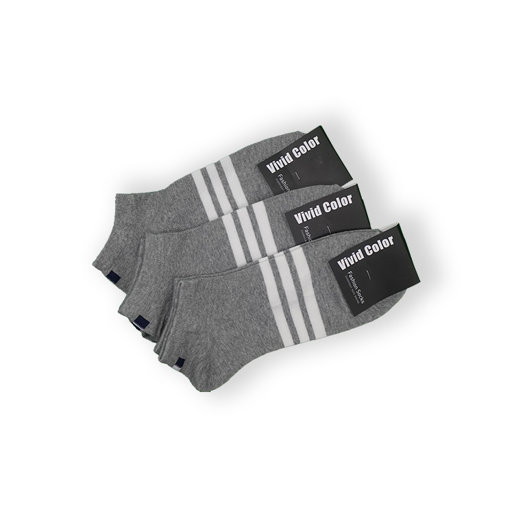 【韓國】中線條小logo短襪-男款