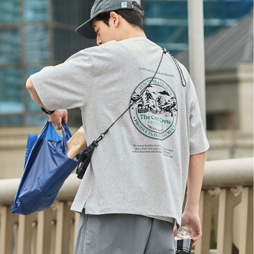 THE CRAFT CREW PRODUCTS 山脈 圓標圖案 印花短袖 上衣 日牌 抗菌消臭 戶外 共5色