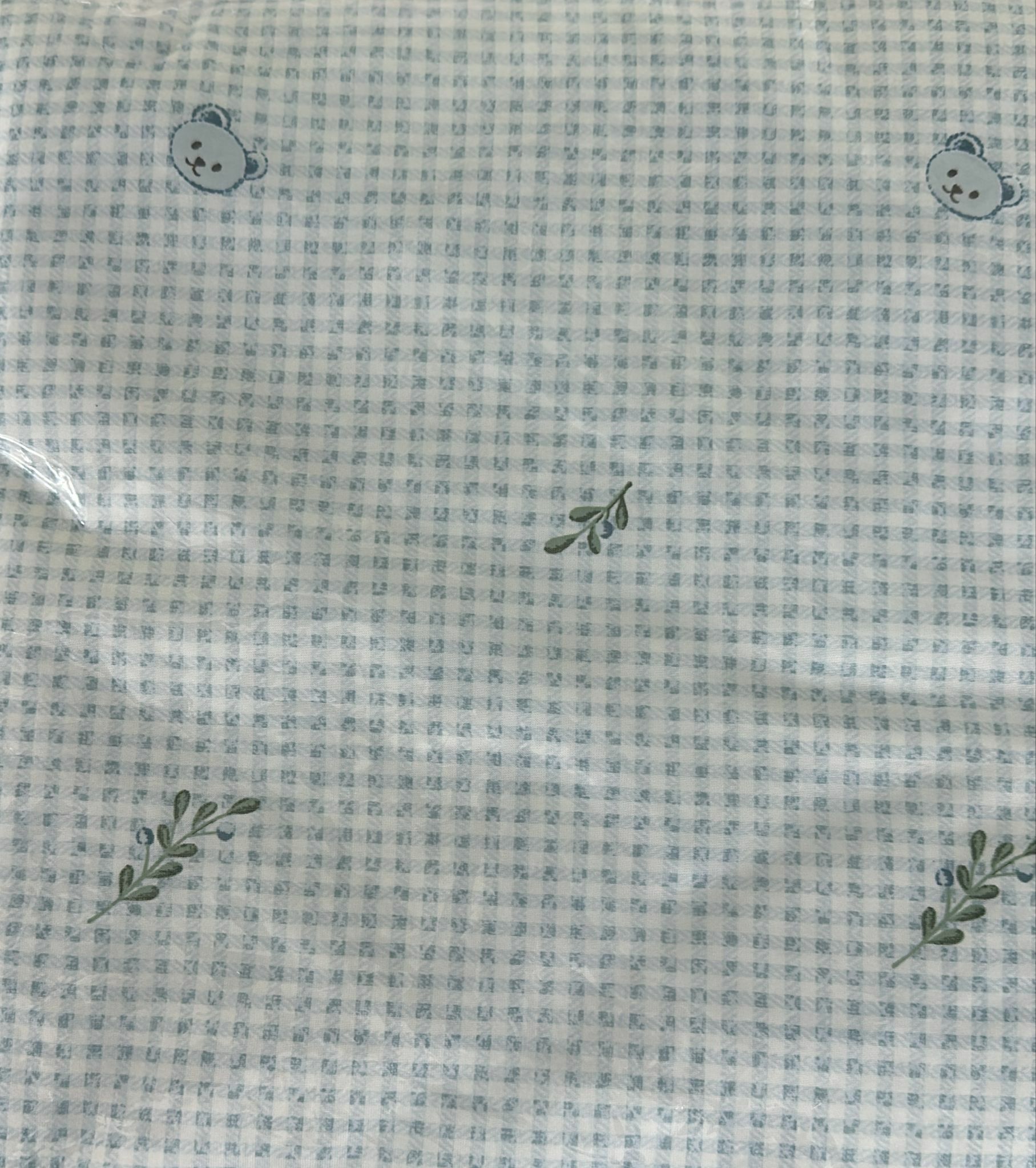 KE527  格仔熊仔被/藍色（bb款） 100x120