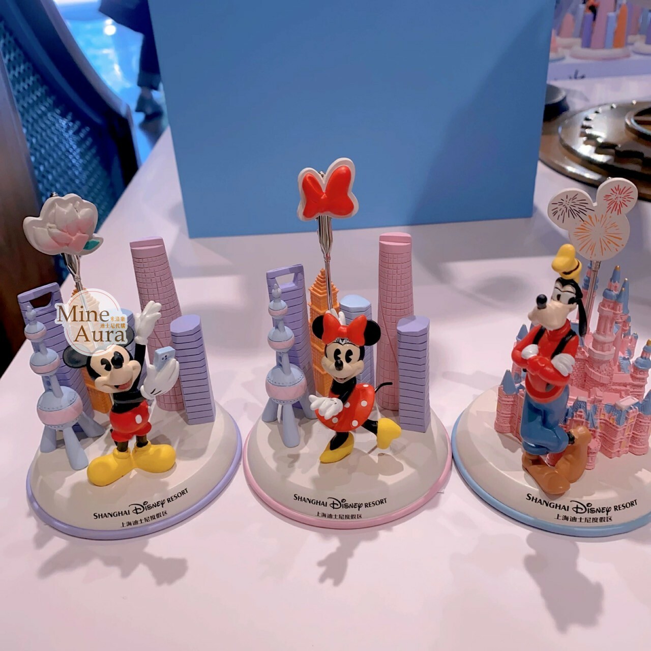 米奇 Mickey 與好友們 游味上海系列 場景 造型 相片夾 擺飾品 -上海迪士尼樂園