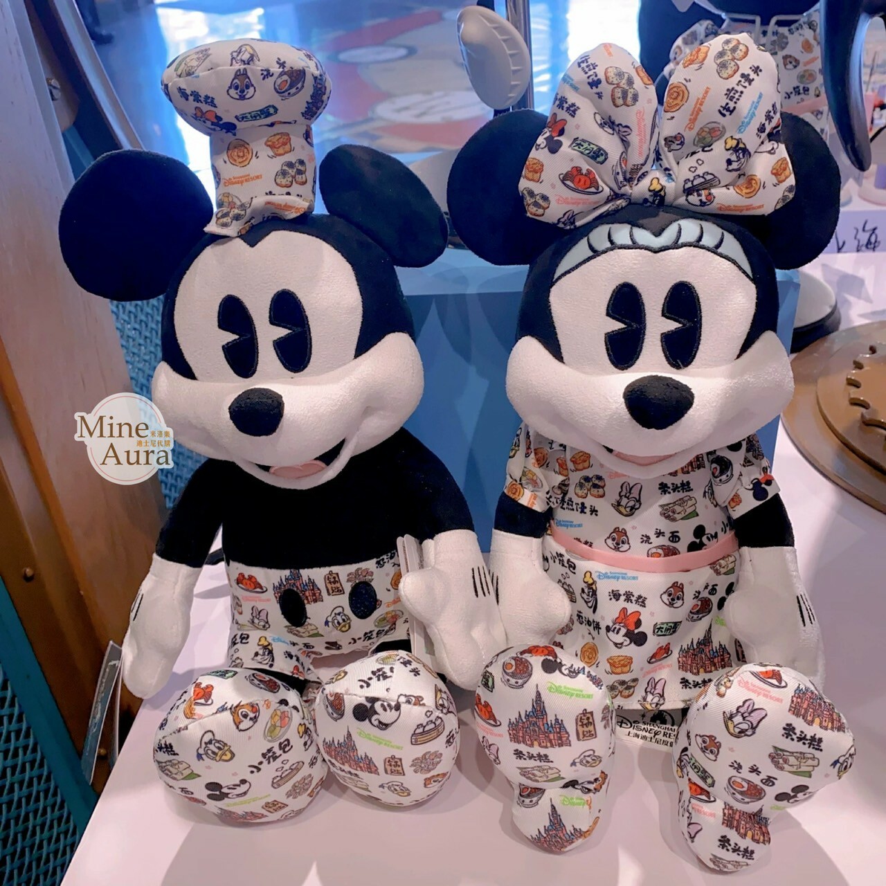 米奇 Mickey 與好友們 游味上海系列 米奇 Mickey 米妮 Minnie 造型 娃娃 玩偶 -上海迪士尼樂園