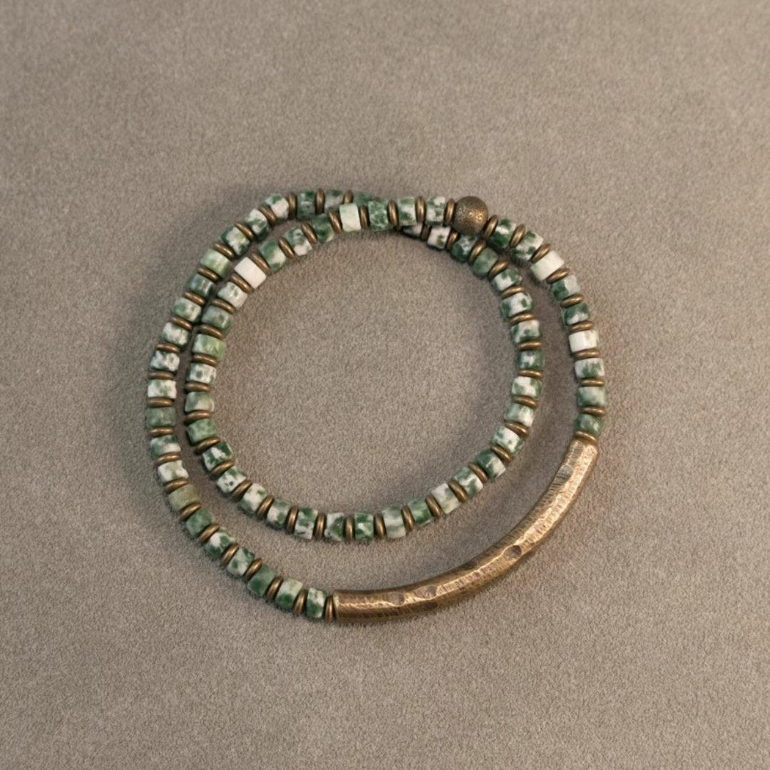 松影古銅雙繞手環