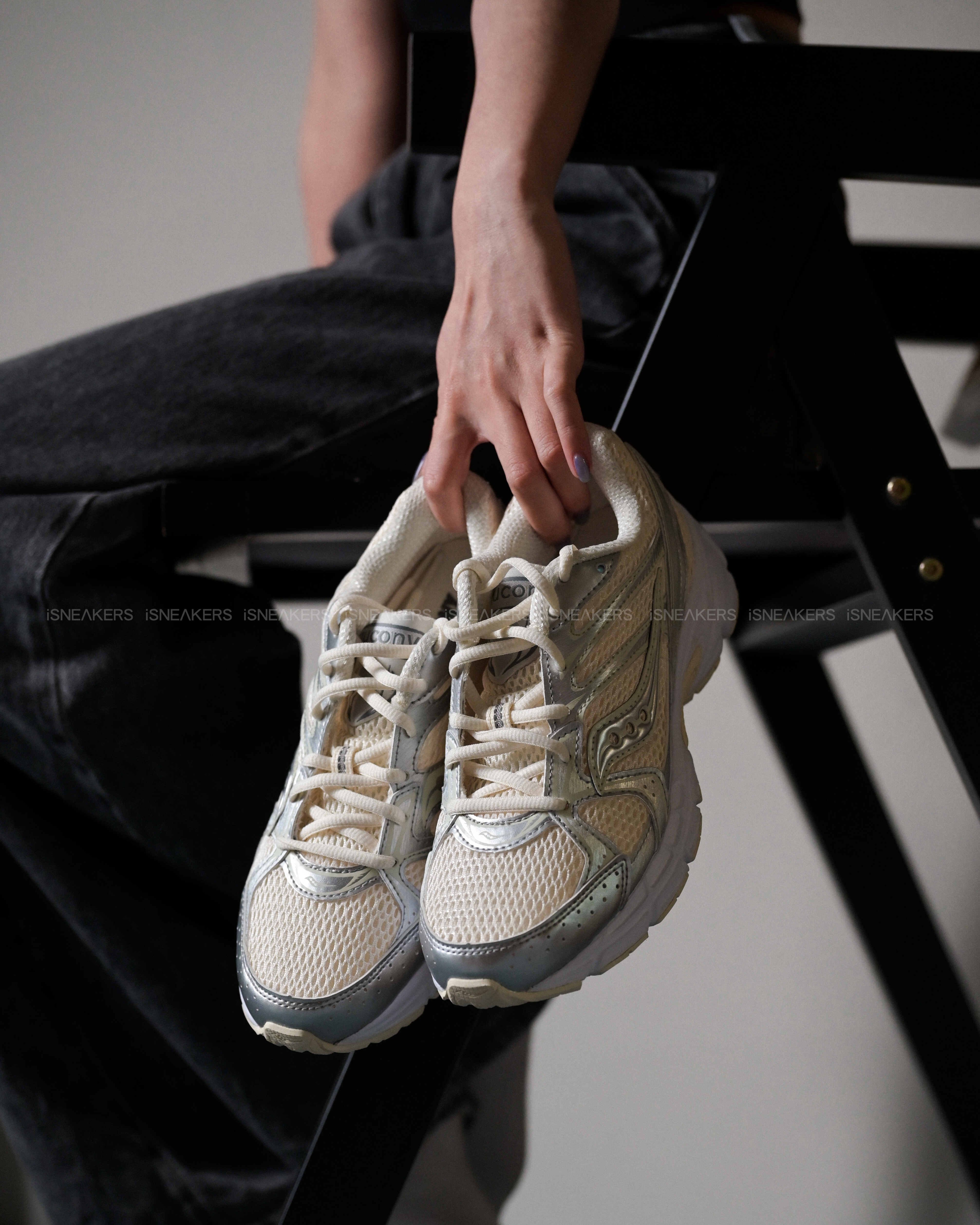 iSNEAKERS｜Saucony Ride Millennium "Cream Silver" 奶油白 S60812-2