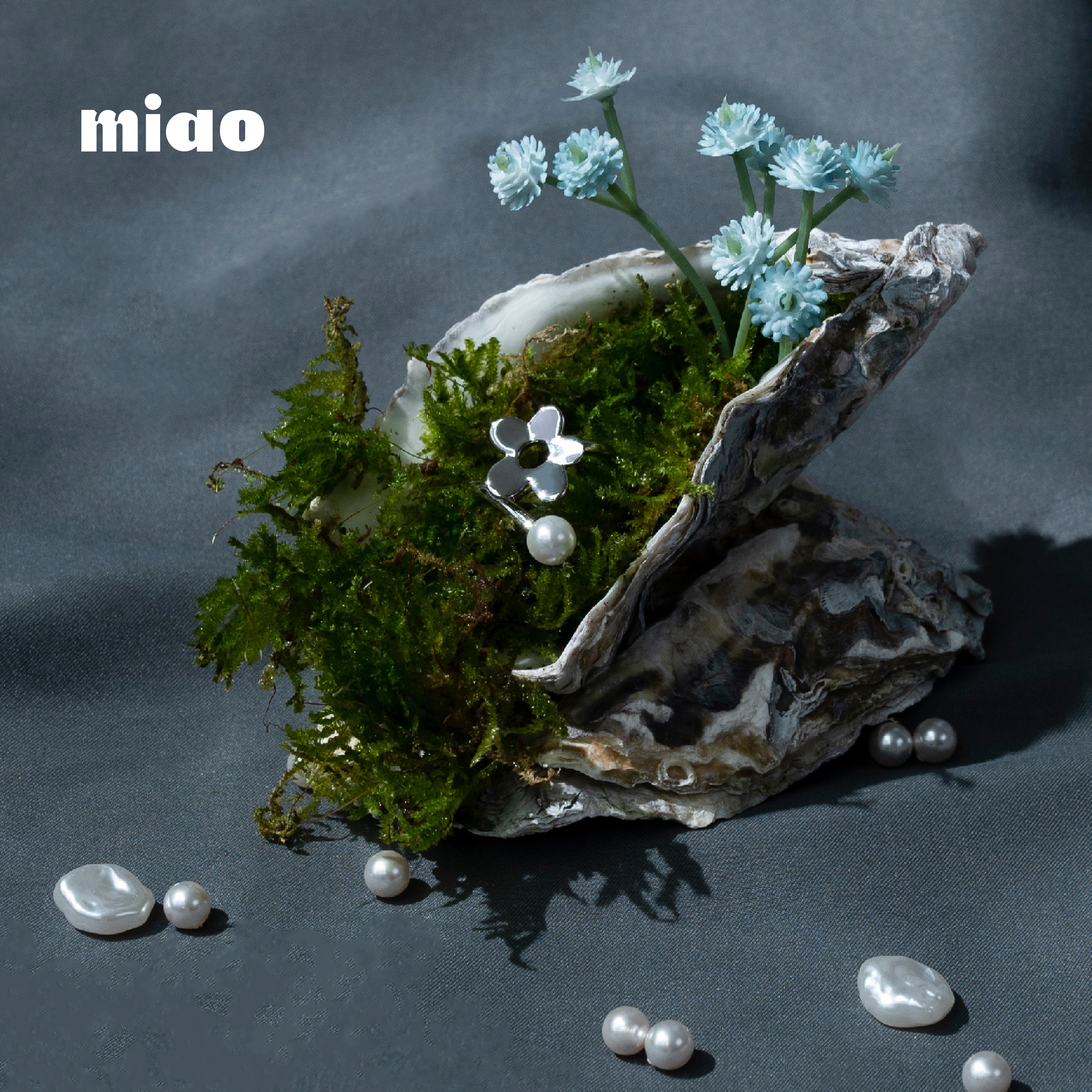 AGILITY MIAO Flowers Pearl Rings 小花珍珠戒指 [M-C6]