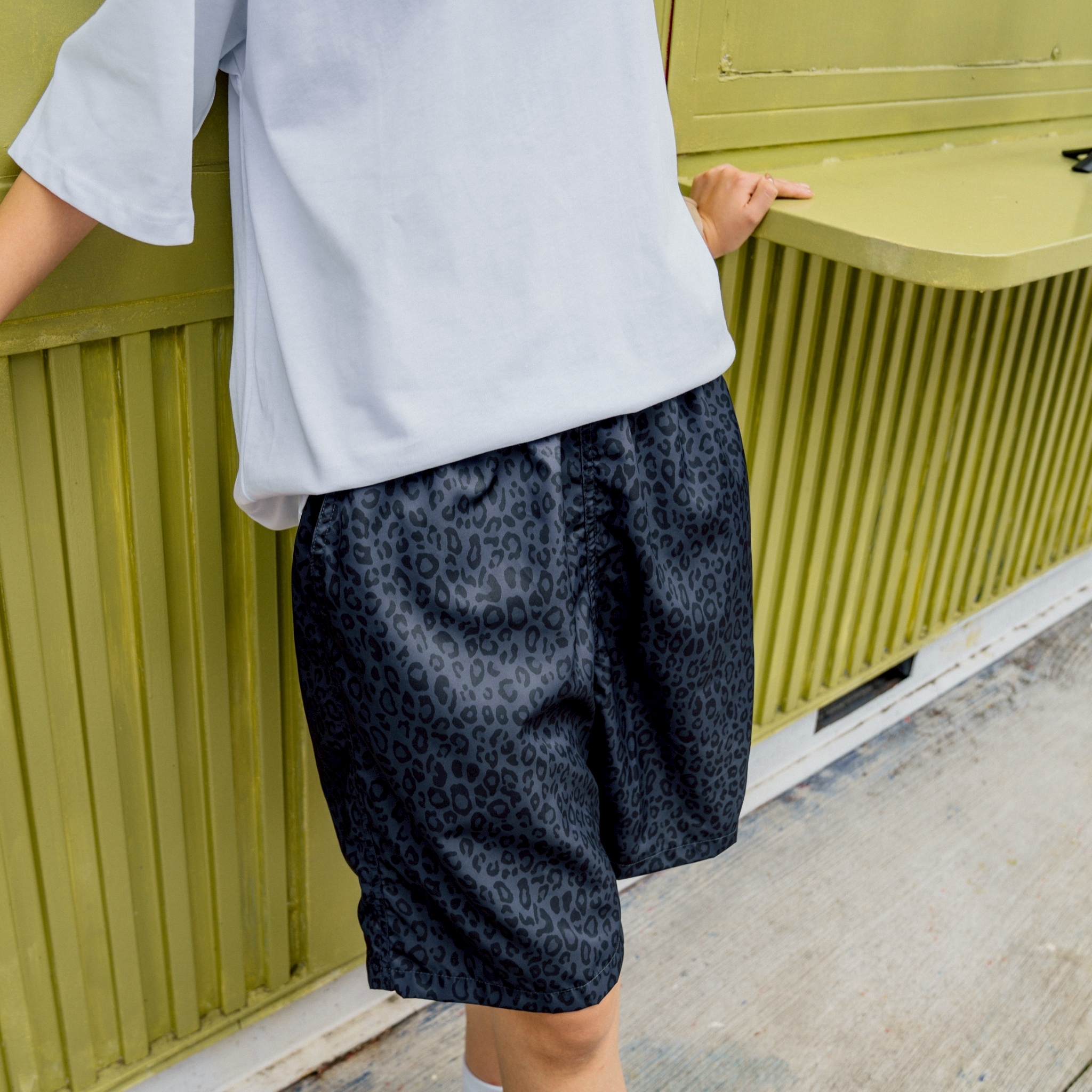 SBG 豹紋寬鬆短褲 378