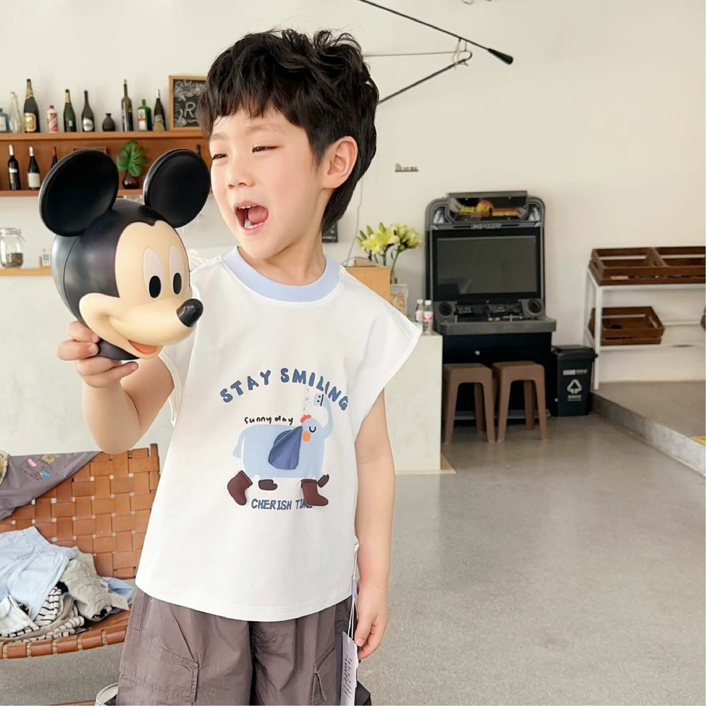 童趣灑水大象造型立體背心 (H50088)