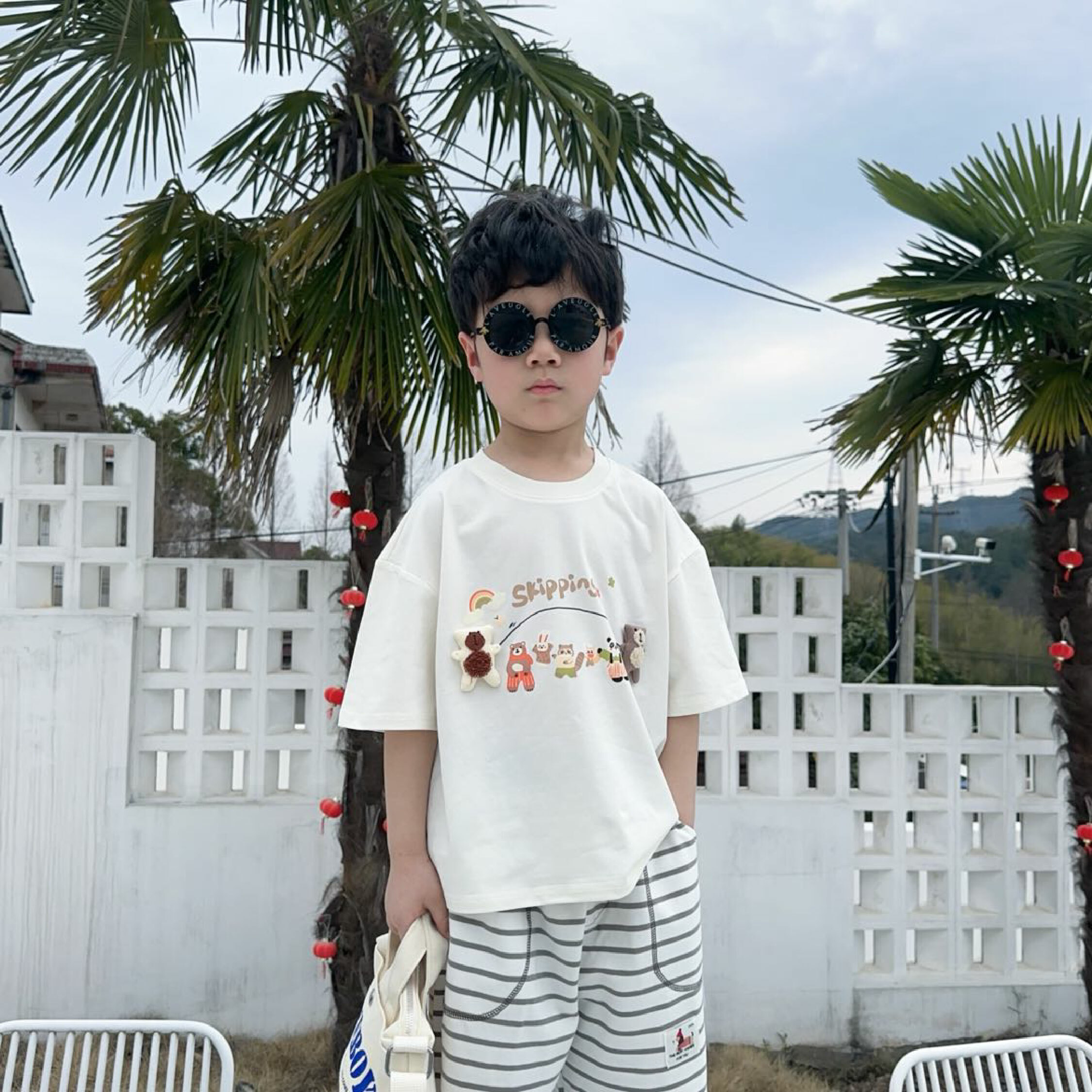 森林動物歡樂跳跳繩上衣 (H50090)