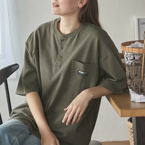 THE CRAFT CREW PRODUCTS 重磅 亨利領 胸前口袋短袖 上衣 日牌 抗菌防臭材質 共8色