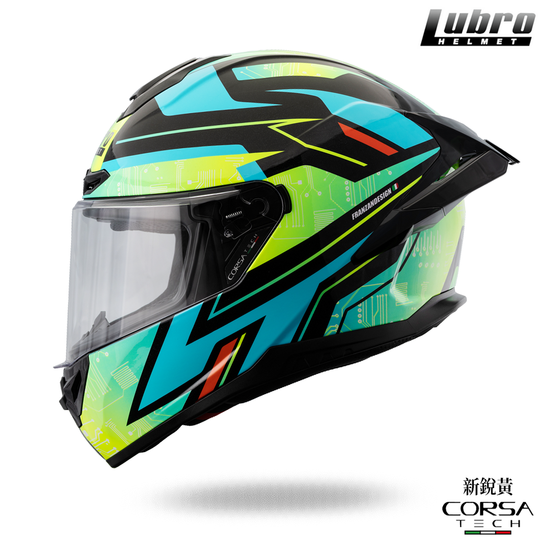 LUBRO CORSA TECH 新銳 全罩安全帽 黃