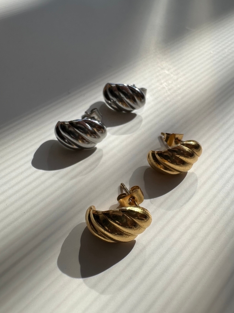 S925 croissant pierce