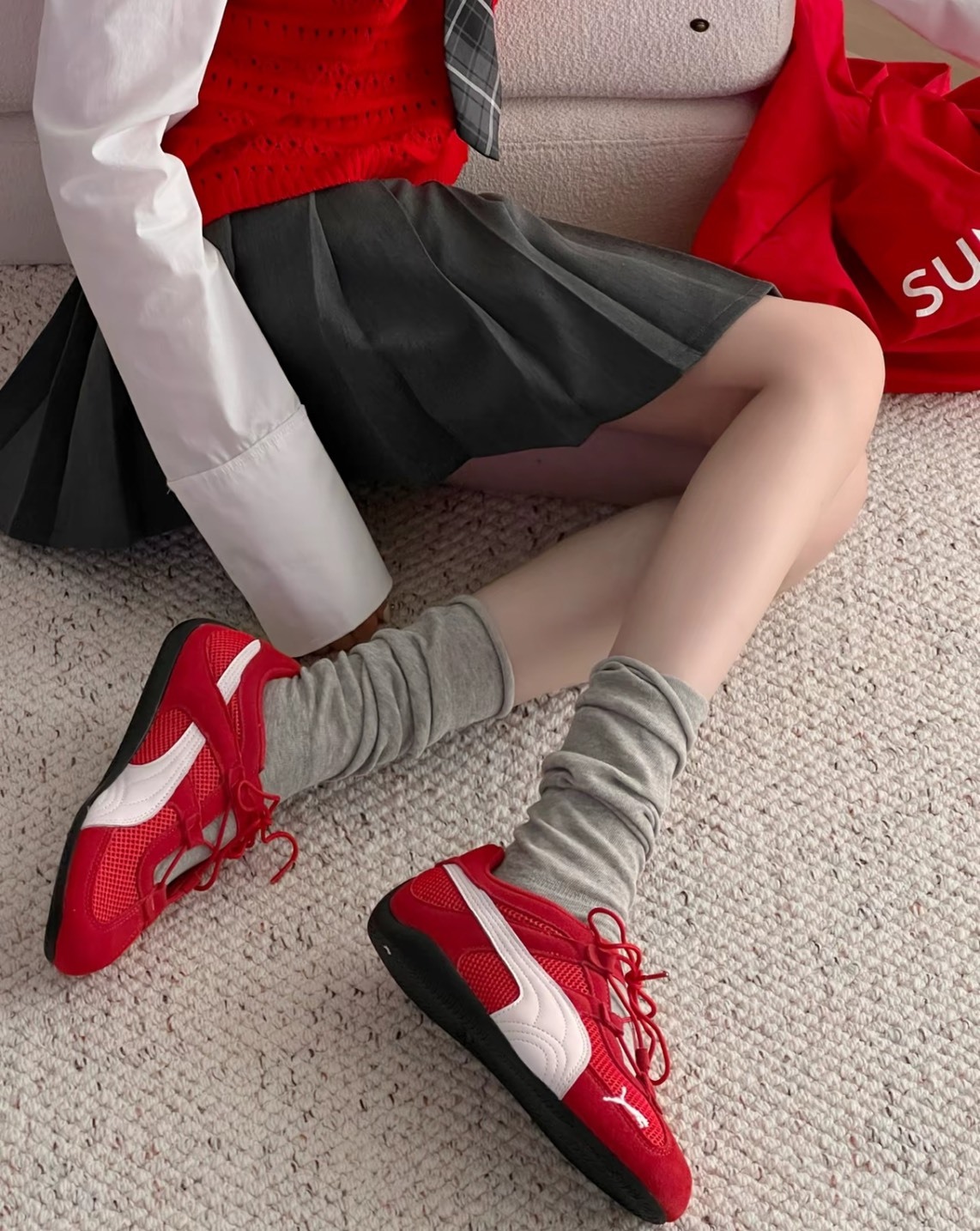 PUMA Speedcat Go 女款紅色休閒鞋