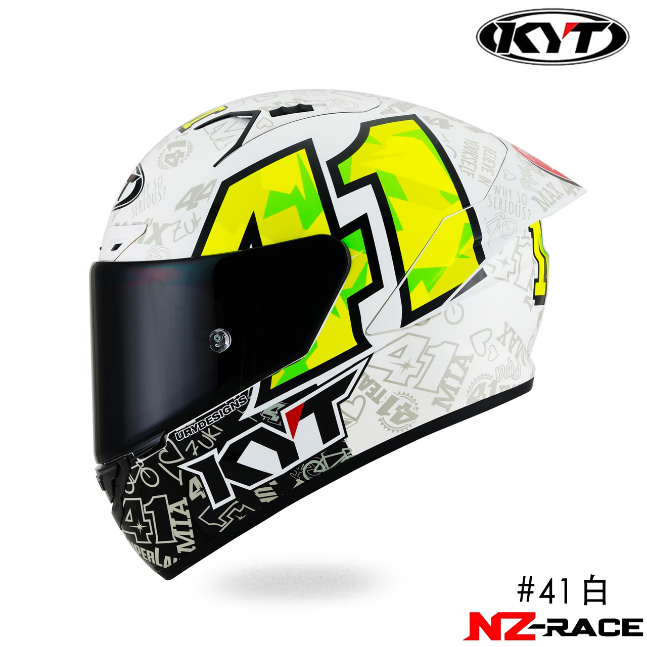 KYT NZ-RACE #41 全罩安全帽 白
