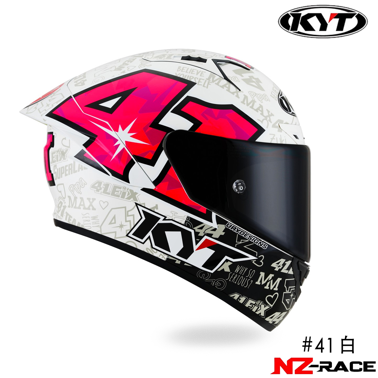 KYT NZ-RACE #41 全罩安全帽 白