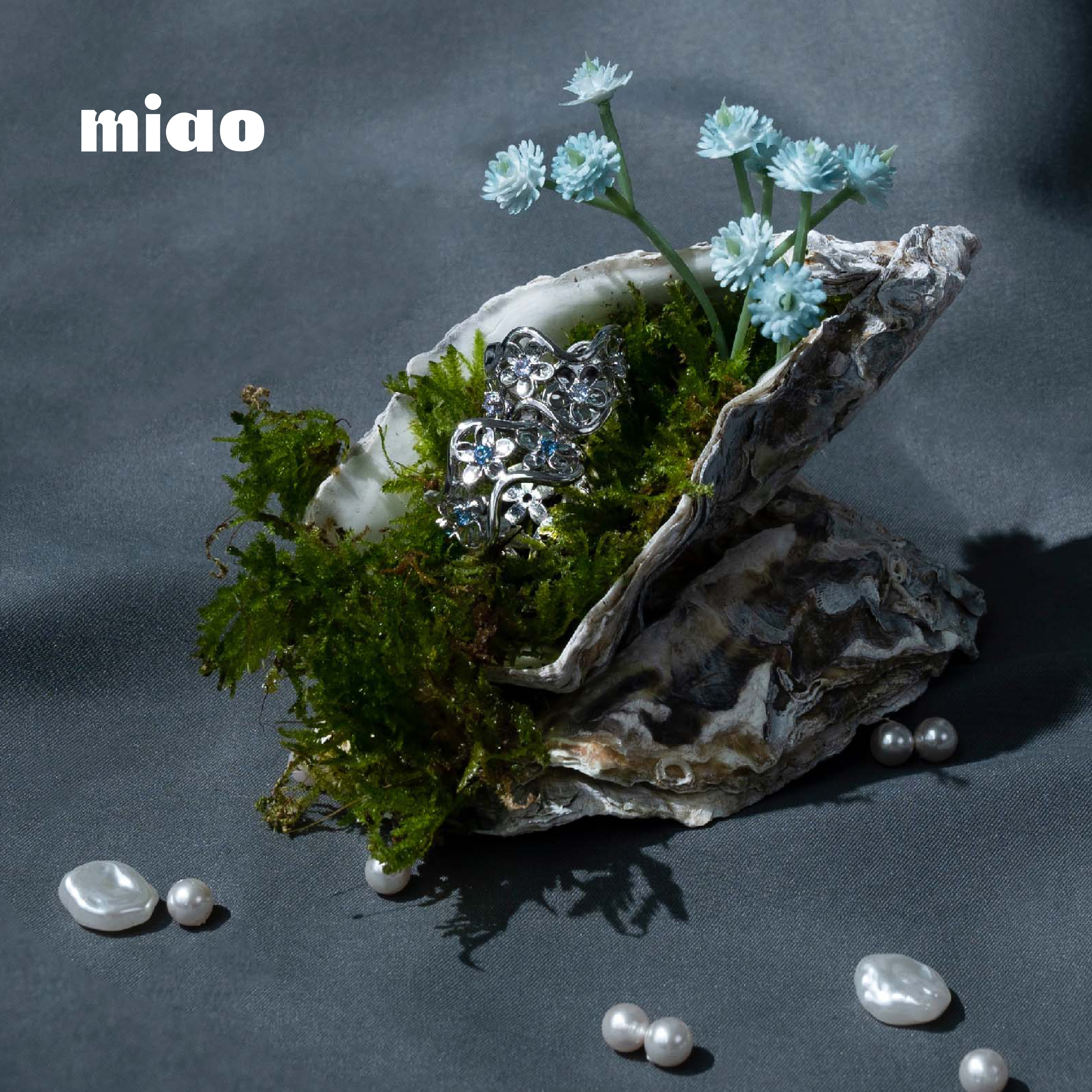 AGILITY MIAO Flower Openwork Zircon Rings 簍空 花紋鋯石 戒指 [M-C8]