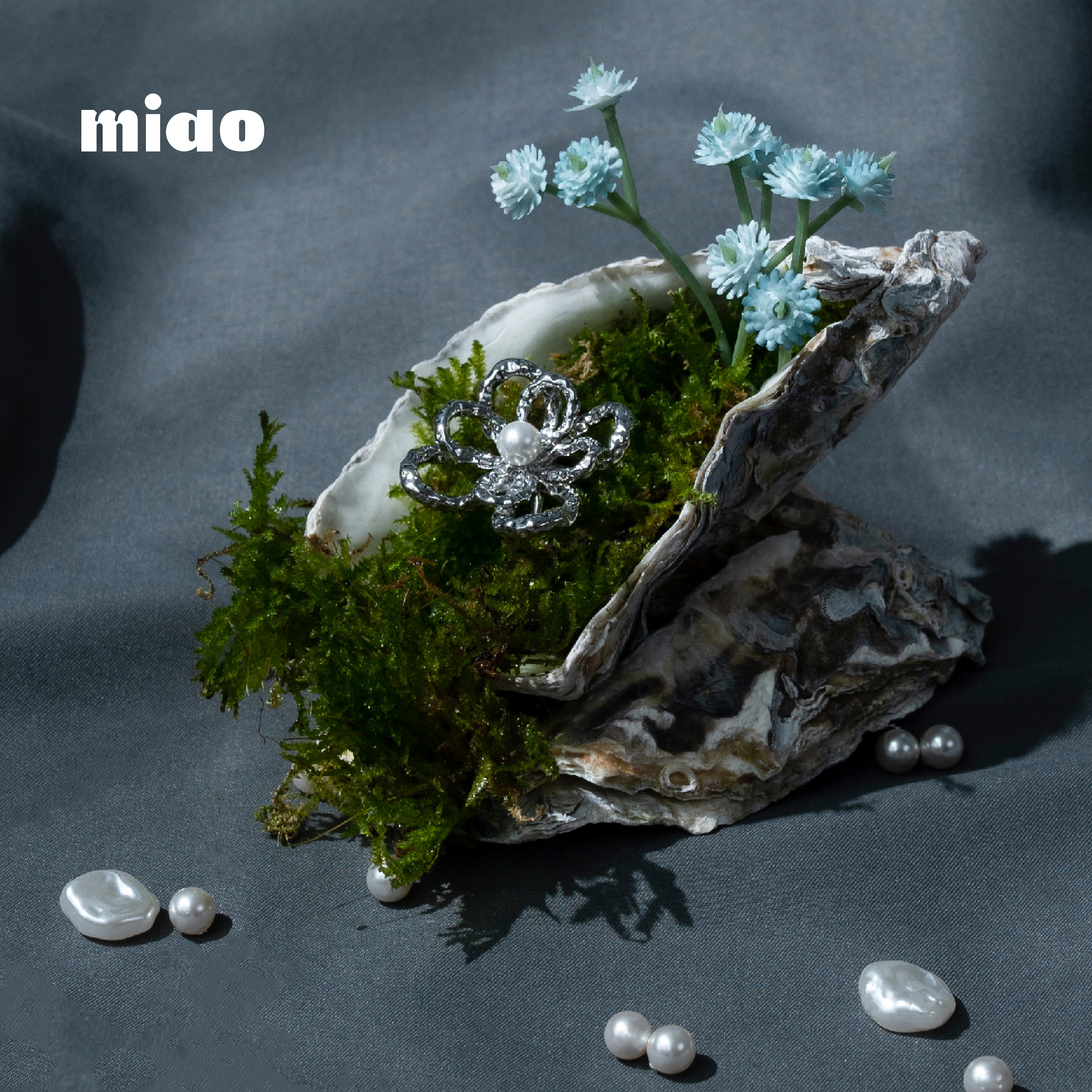 AGILITY MIAO Bloom Pearl Rings 花朵 珍珠戒指 [M-C9]