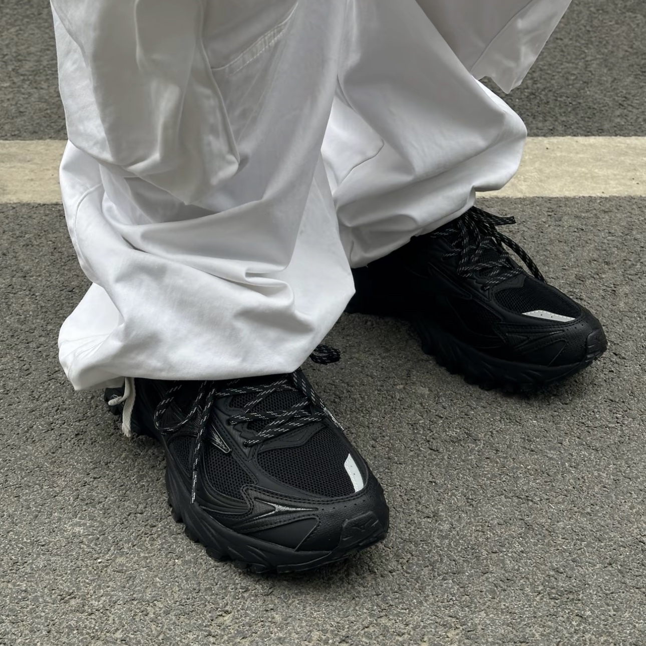 MIZUNO FIYI TL 全黑 黑色 舒適百搭 男女 中性鞋款 美津濃 厚底 D1GH251907