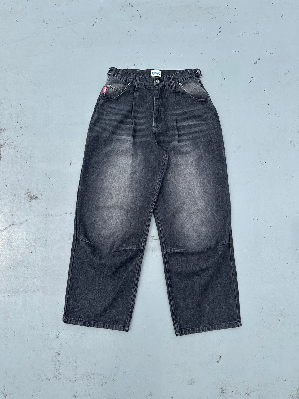 2025SS 9090 King Logo Buggy Denim Pants 雙打折水洗牛仔褲現貨N