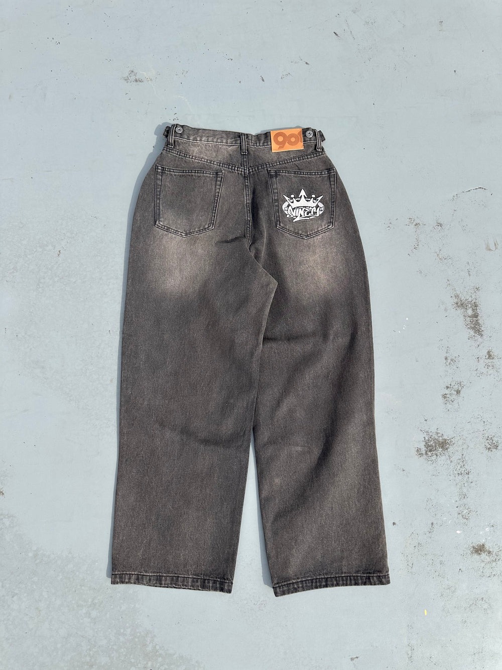 パンツ 9090 King Logo Slub Denim Buggy Pants M King Logo Slub Denim Buggy Pants – YZ