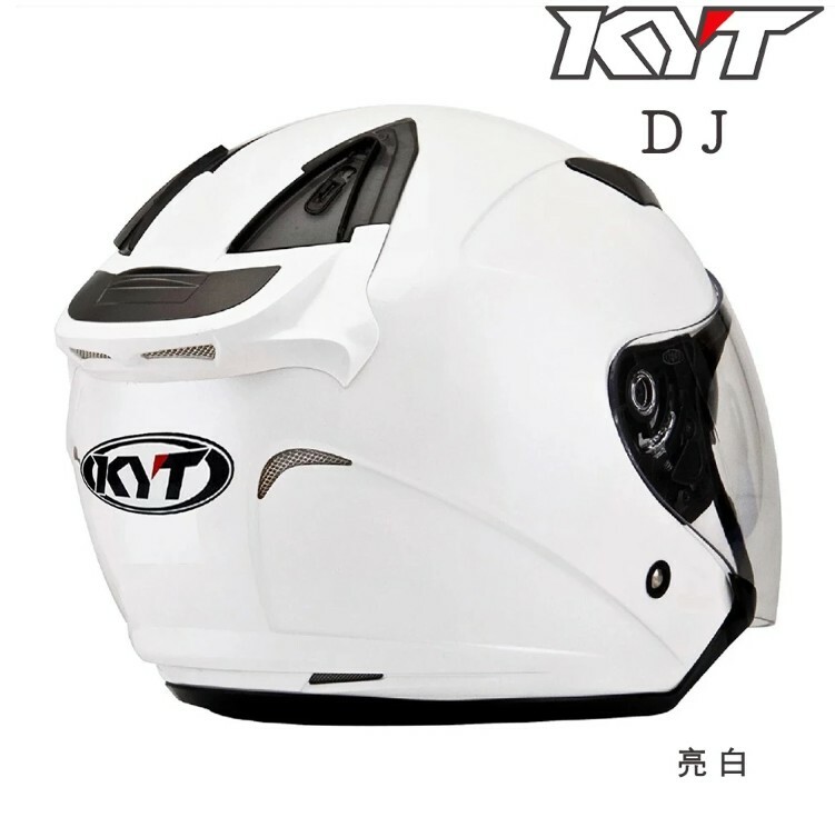 KYT DJ 素色 半罩安全帽 亮白