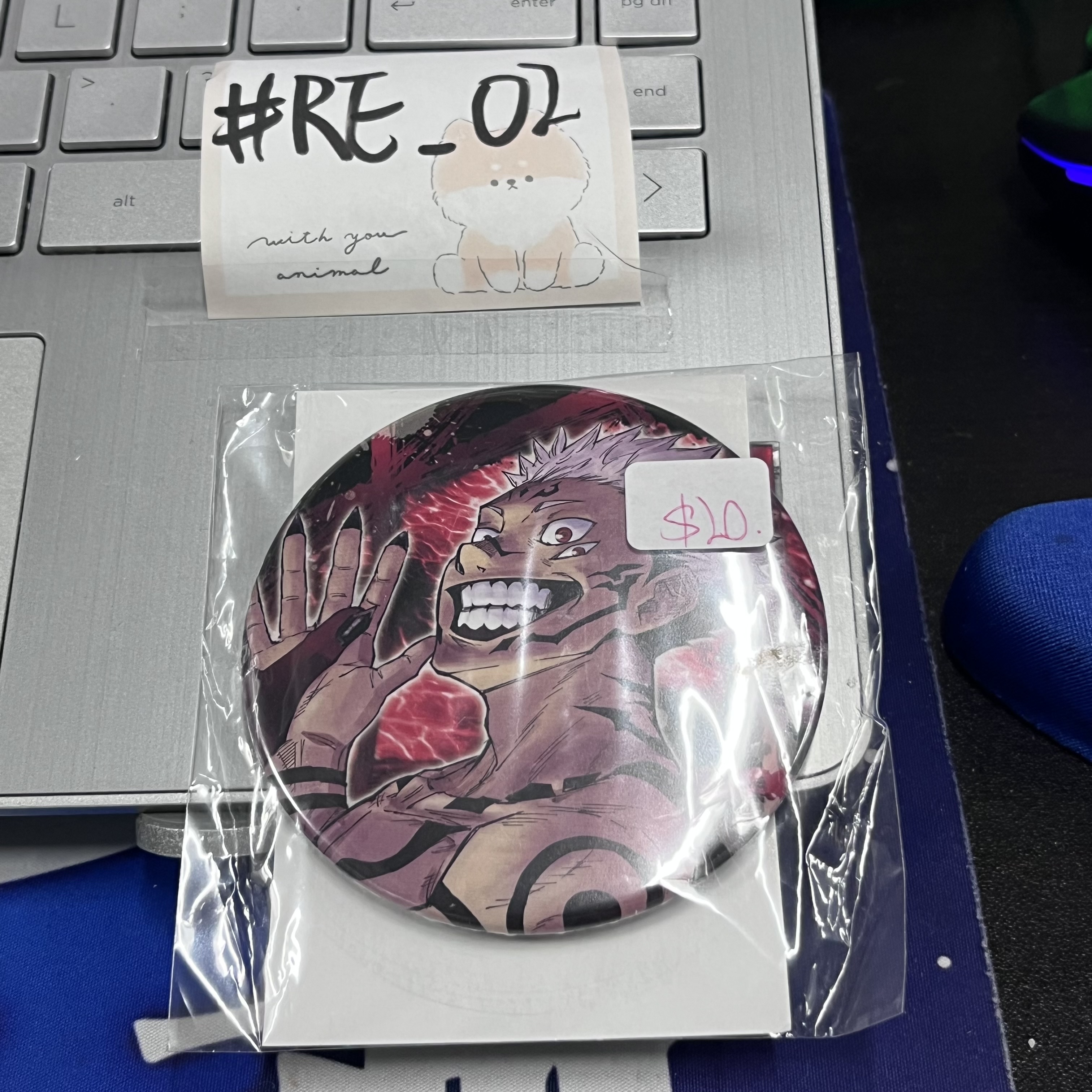 呪術廻戰  宿儺  襟章 #RE_02