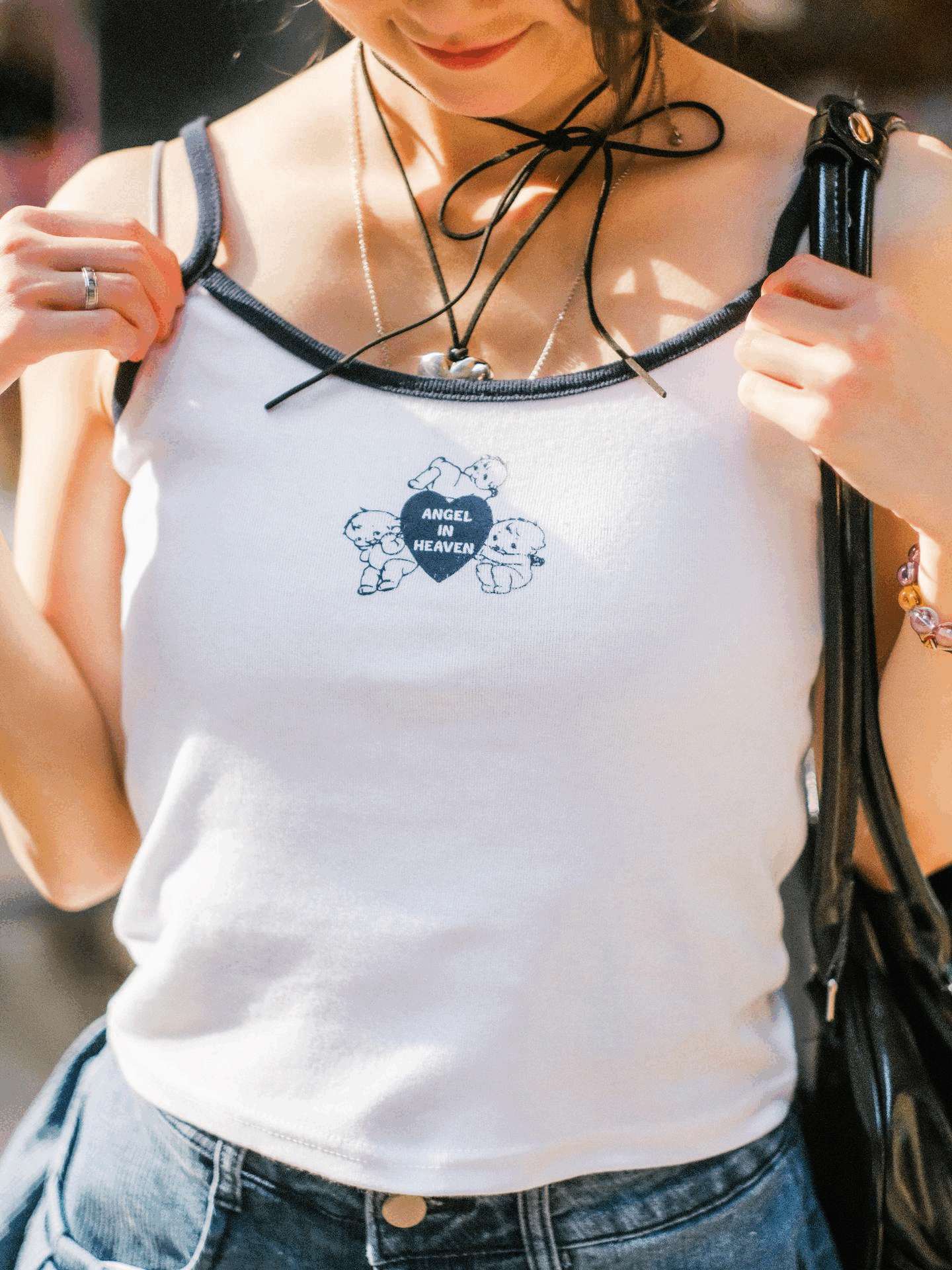 Angel In Heaven 拼色小背心