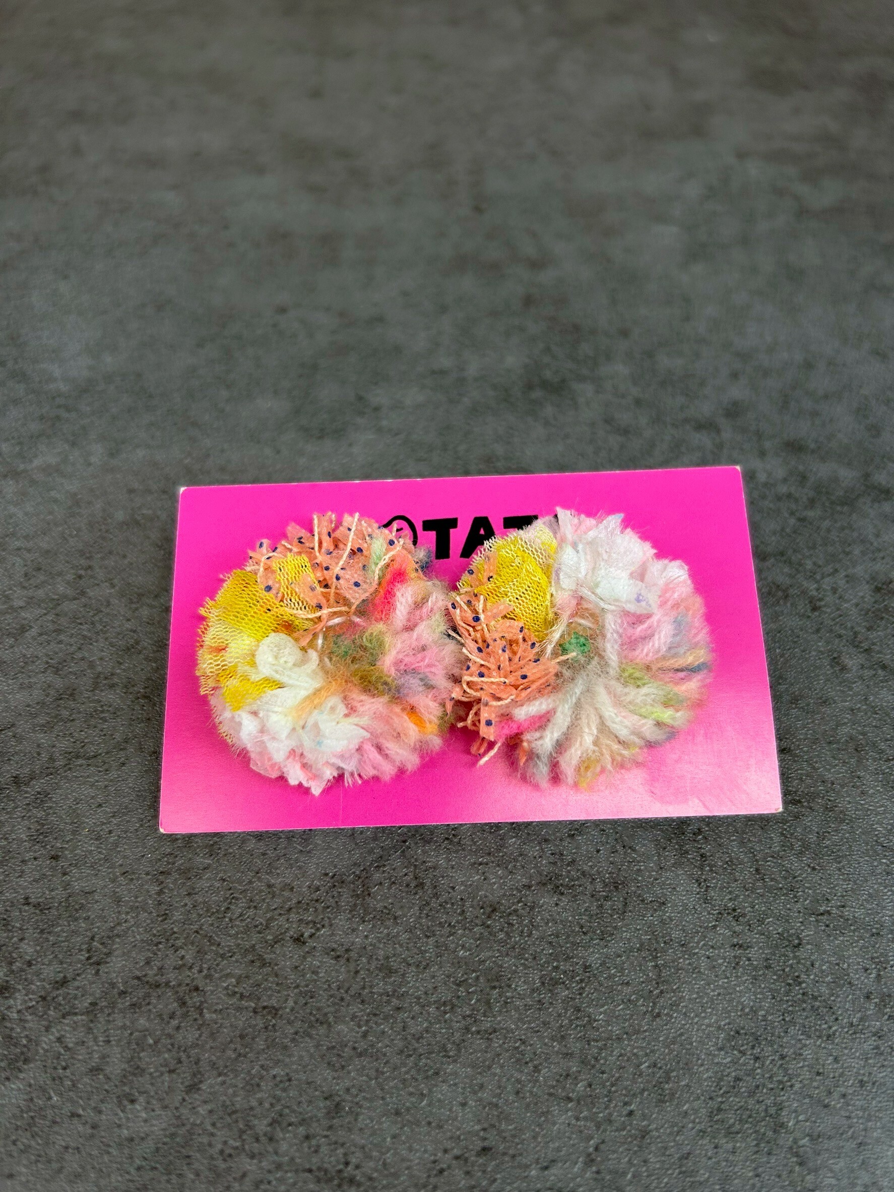 [POTATO] 澎澎花朵耳夾 (PT026)