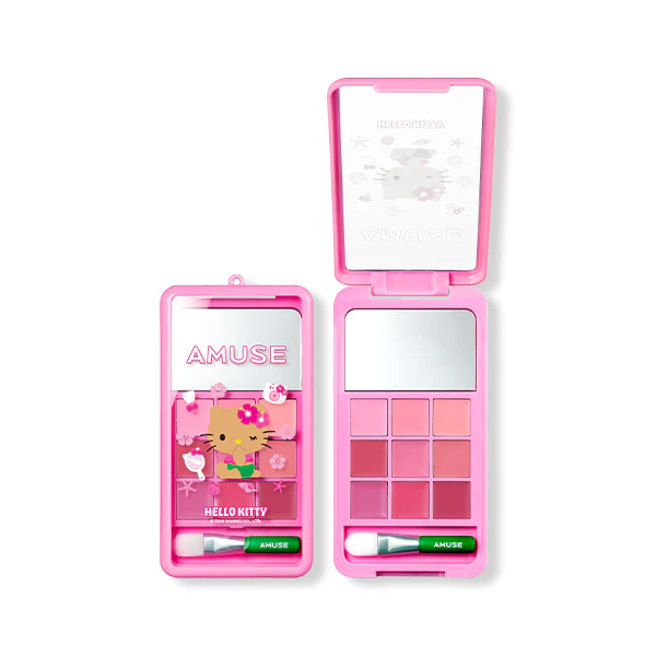 預 購 產 品丨AMUSE x「曬黑版」Hello Kitty 限定聯乘系列 唇頰兩用彩妝盤 Lip and Cheek Palette Phone