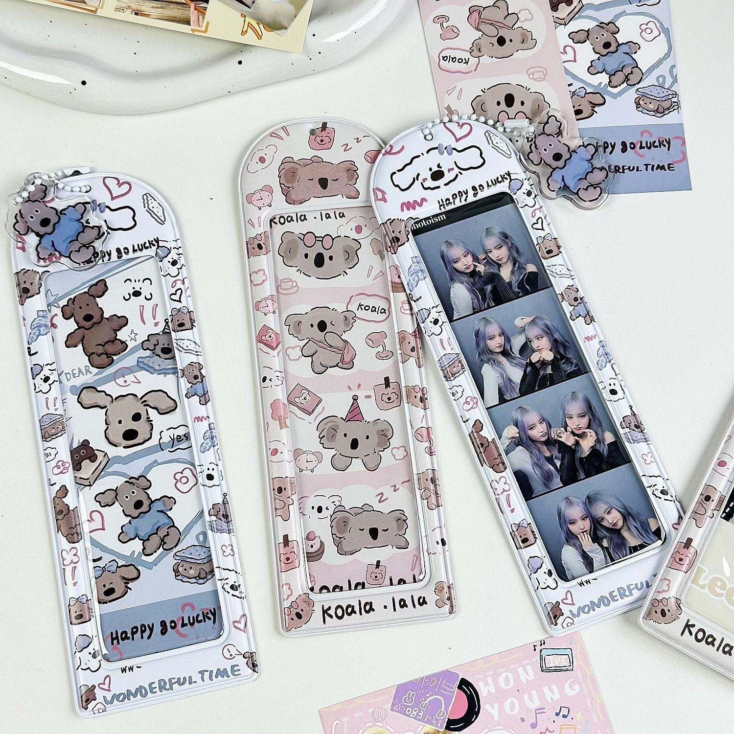 Photo Booth Idol Bookmark 4-Slot Card Holder