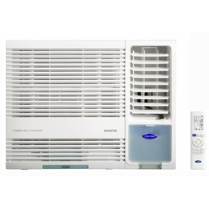 開利 Carrier  CHK12UX‧1.5匹 R32  變頻淨冷‧無線遙控‧窗口式冷氣機‧香港行貨,原廠4年全機,5年壓縮機保養‧