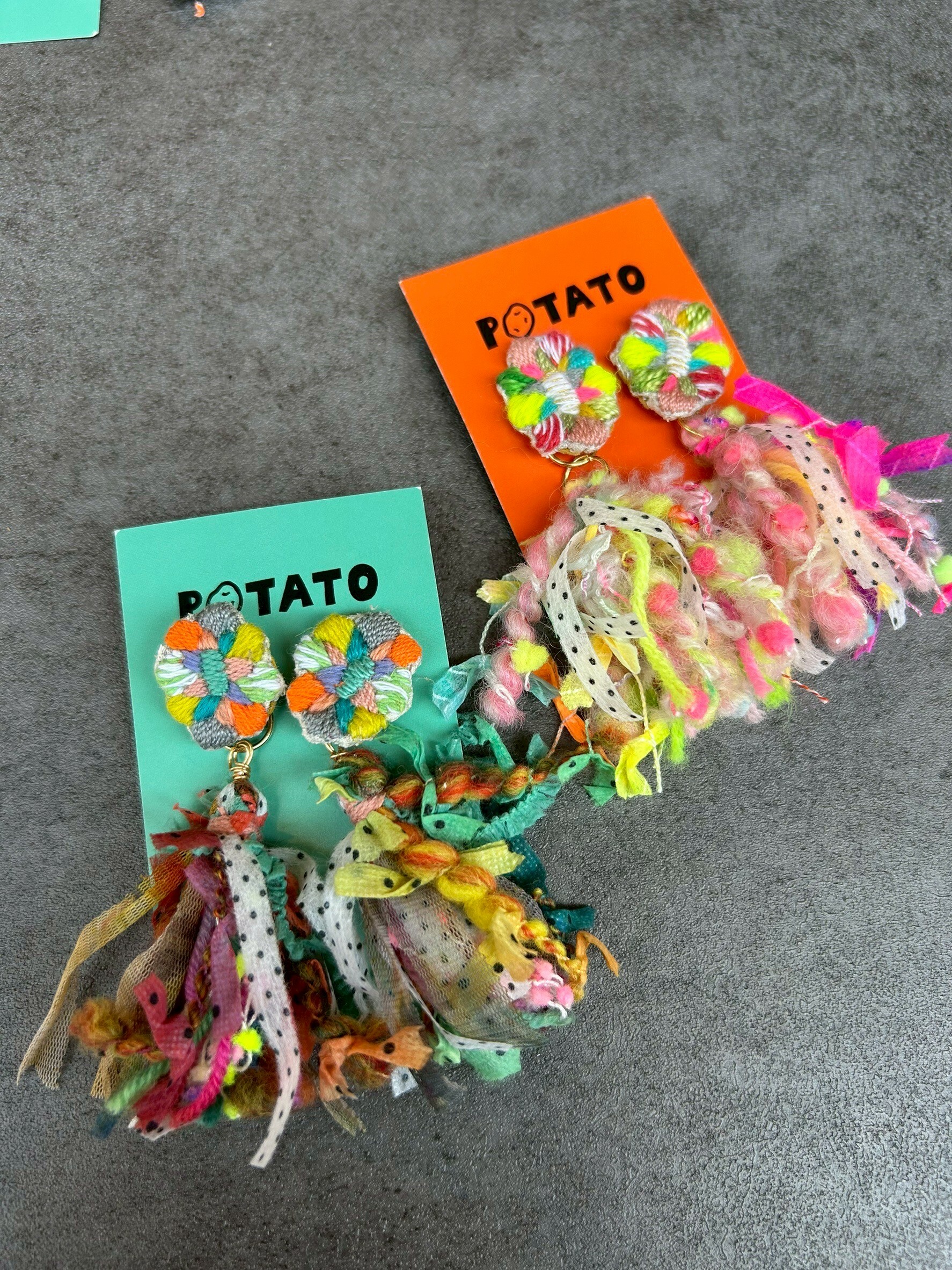 [POTATO] 流蘇花朵耳針 (PT027)