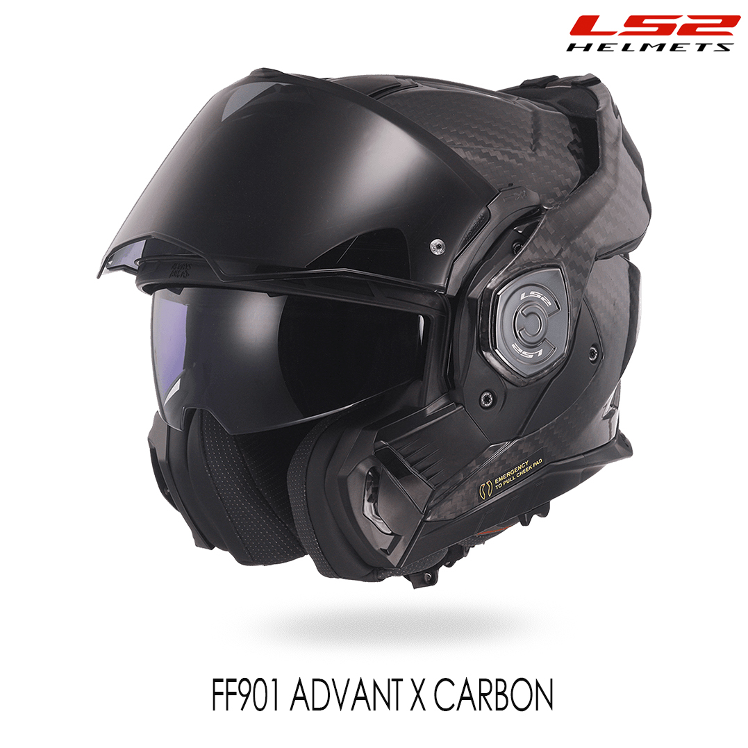 LS2 FF901 ADVANT X CARBON 碳纖維 後掀式可樂帽