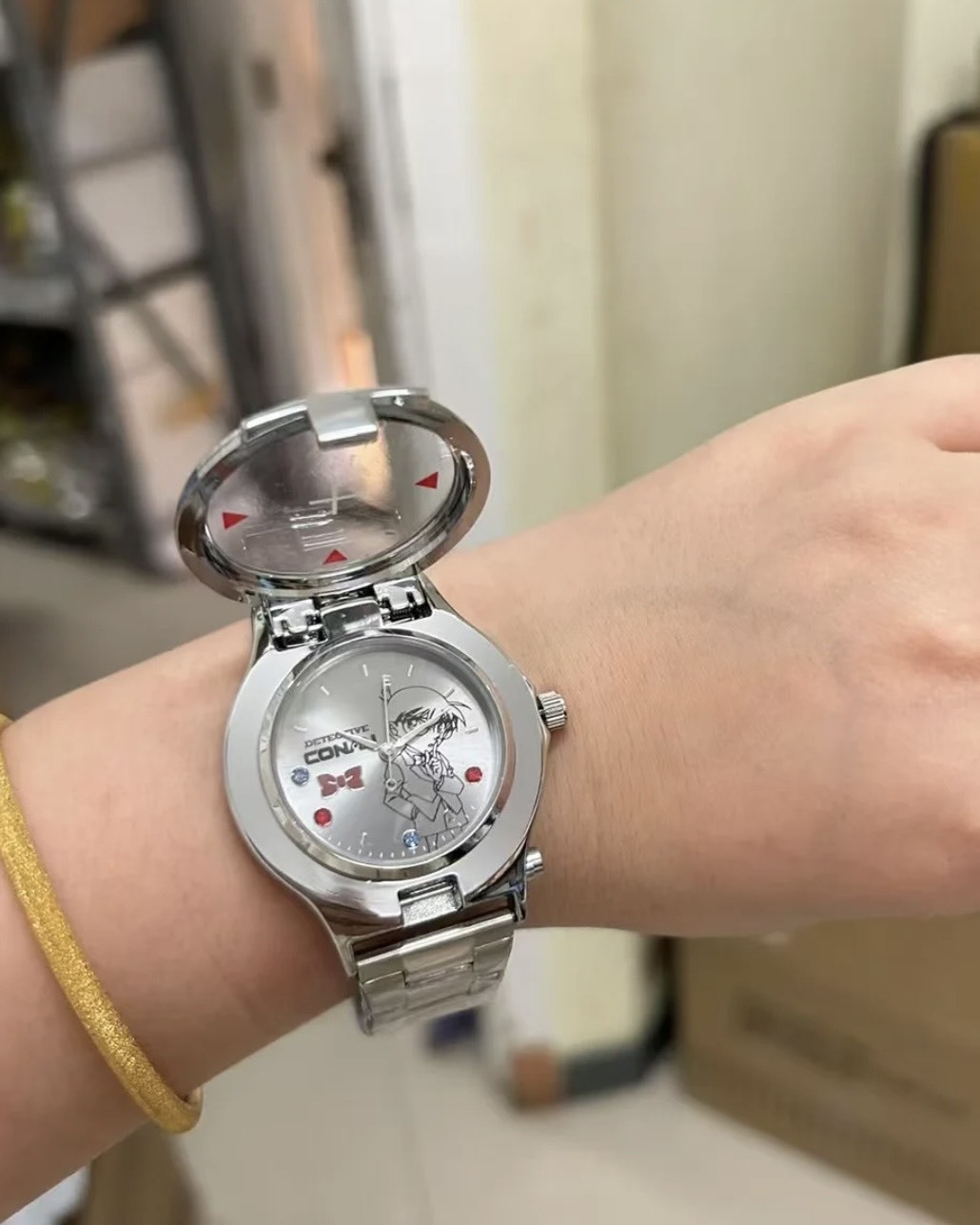 <快速出貨>正版 名偵探柯南 週邊聯名 消失的手錶 盲盒 學生手錶 柯南潮玩