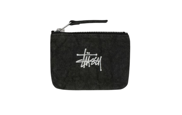 ☆ETW☆【EASY TO WEAR】STUSSY CANVAS COIN POUCH 零錢包 水洗 黑色
