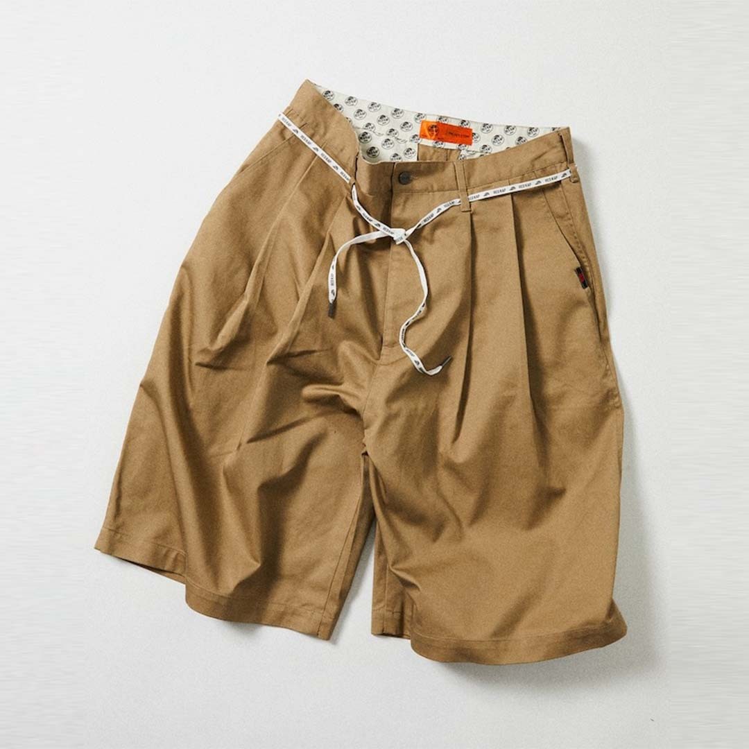 2025SS RED KAP FREAK'S STORE 2TUCK BAGGY WIDE TWILL SHORTS PANTS 雙打折 錐形 寬版 拓腿 短褲 工作褲 現貨 1044311600002