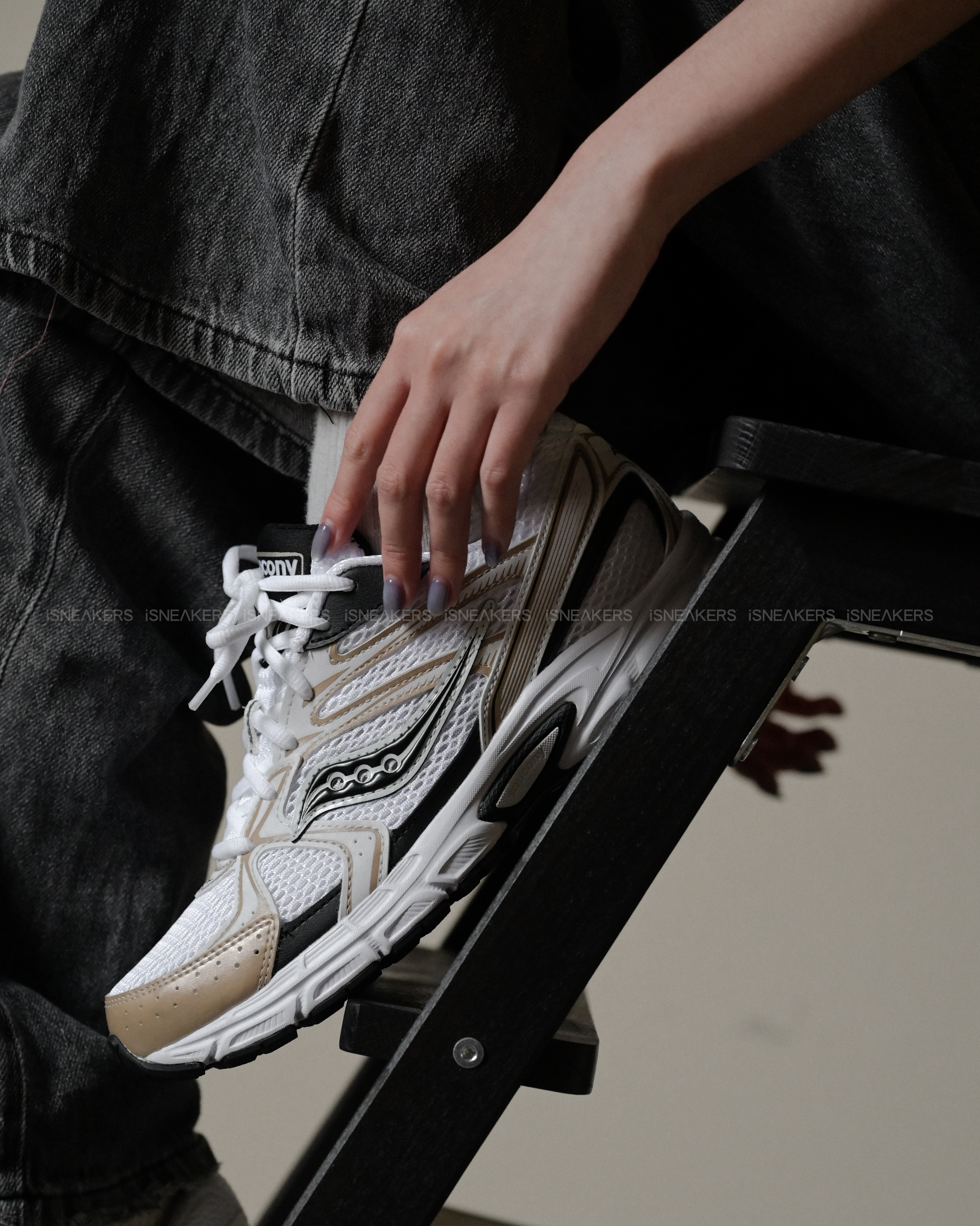 iSNEAKERS｜Saucony Ride Millennium "White Gold Black" 白金 S70812-18