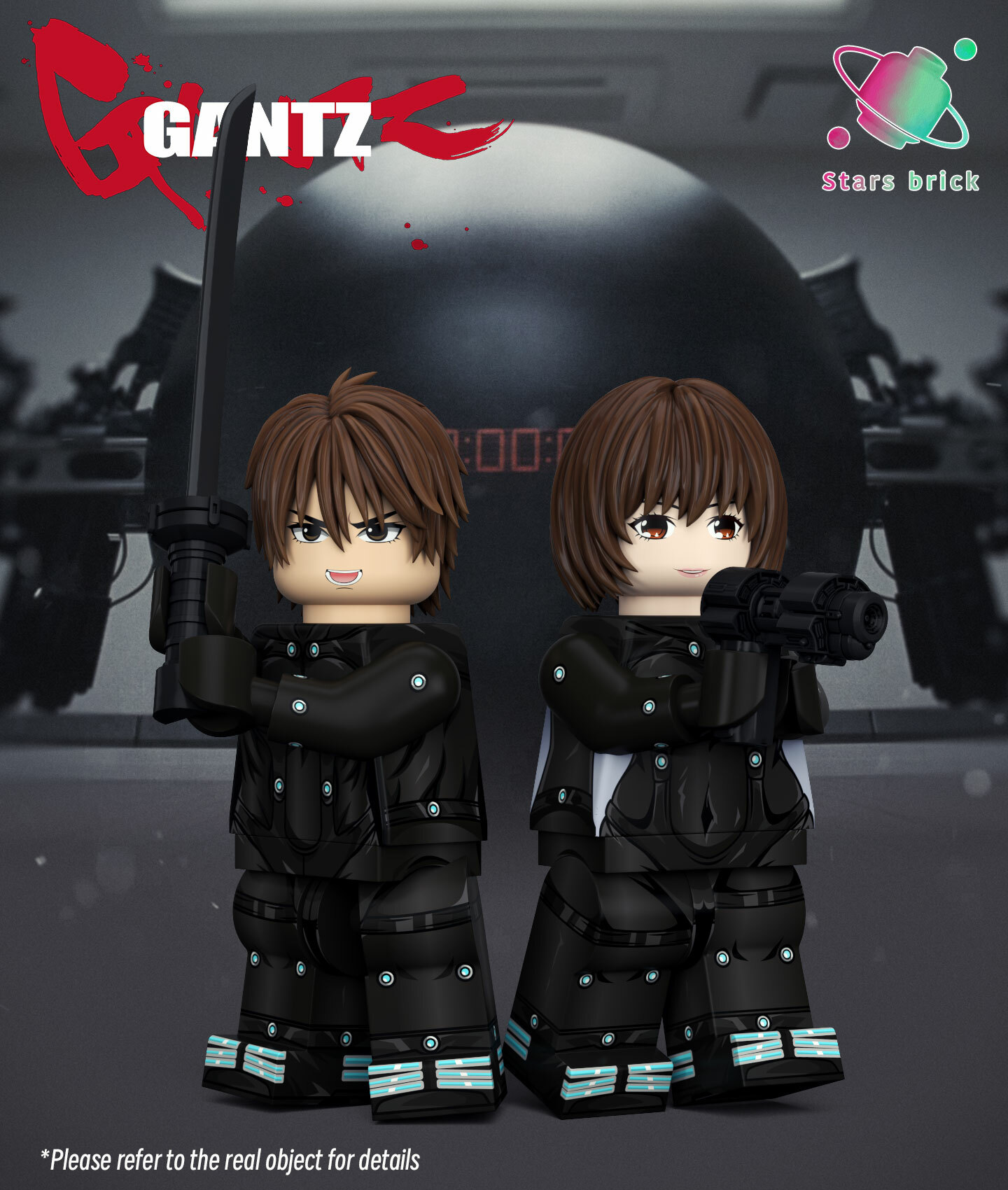 [StarsBrick][Preorder] Gantz - Kei Kurono & Anzu Yamasaki [PAD+UVprinted]