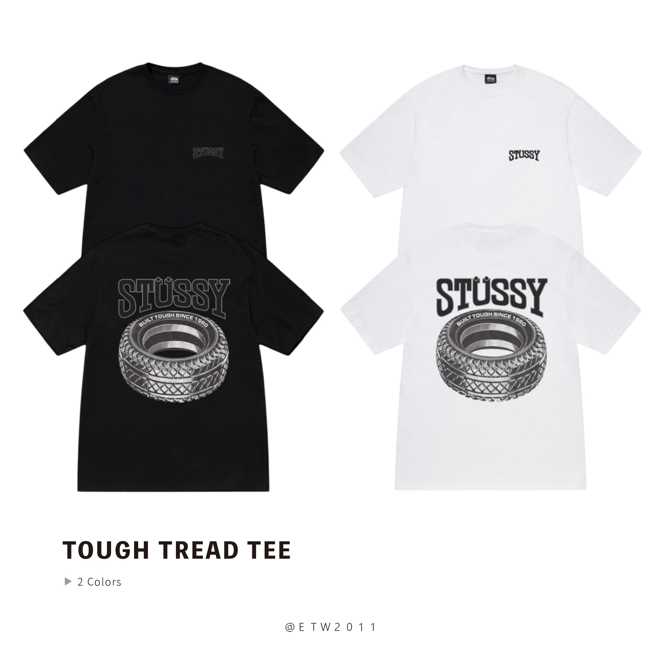 ☆ETW☆【EASY TO WEAR】Stussy 25SS TOUGH TREAD TEE 輪胎 車輪 字體 短袖 短T 短TEE