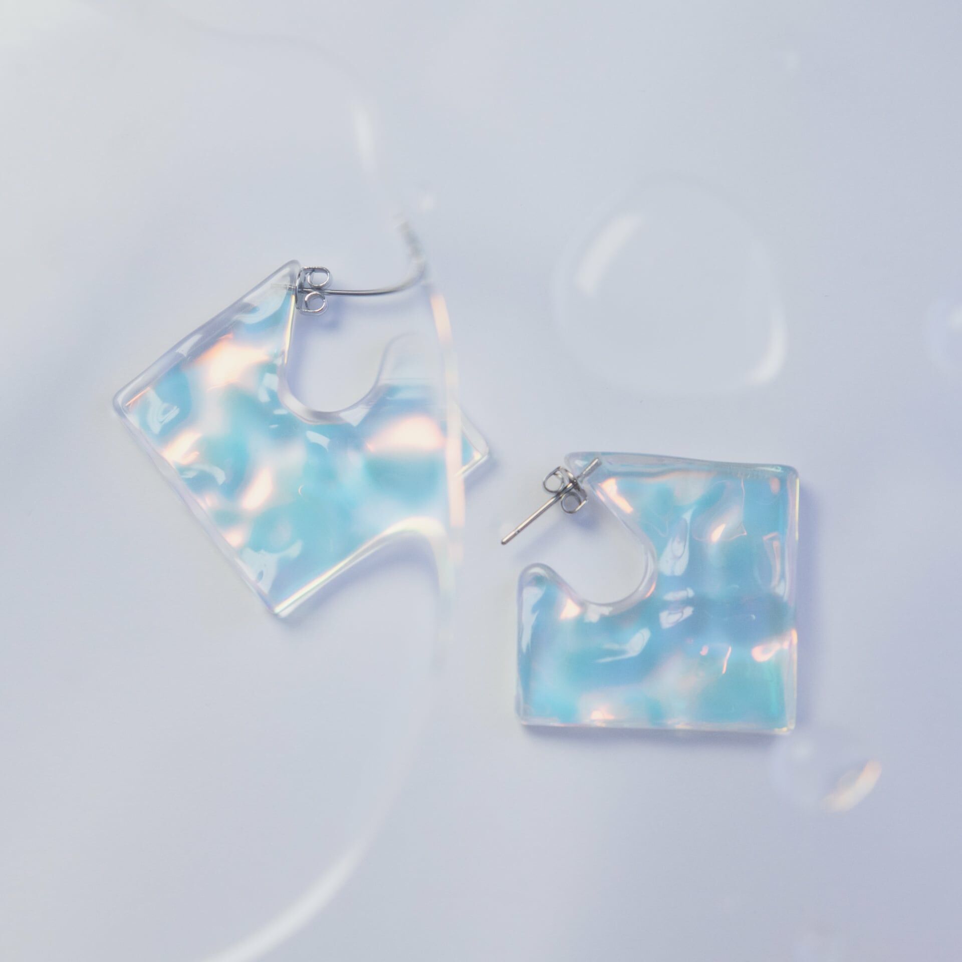 [HAQC.] 極光水面耳環 | 耳夾 | NO.4