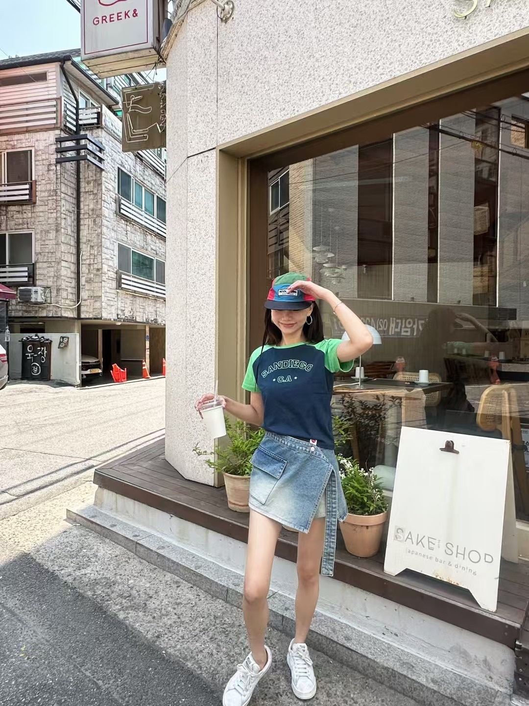 6637造型牛仔褲裙