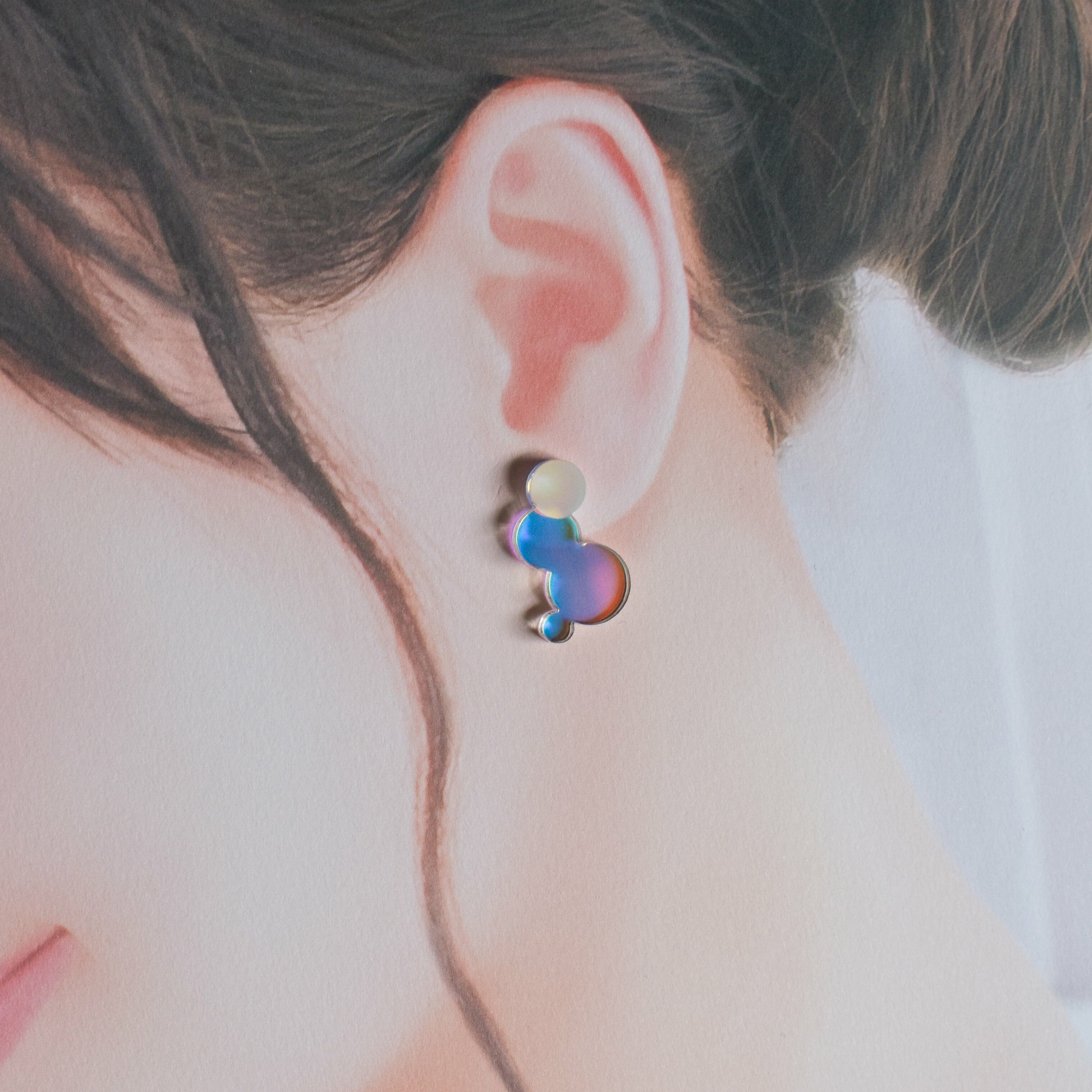 [HAQC.] 極光泡沫耳環 | 耳針 | NO.9
